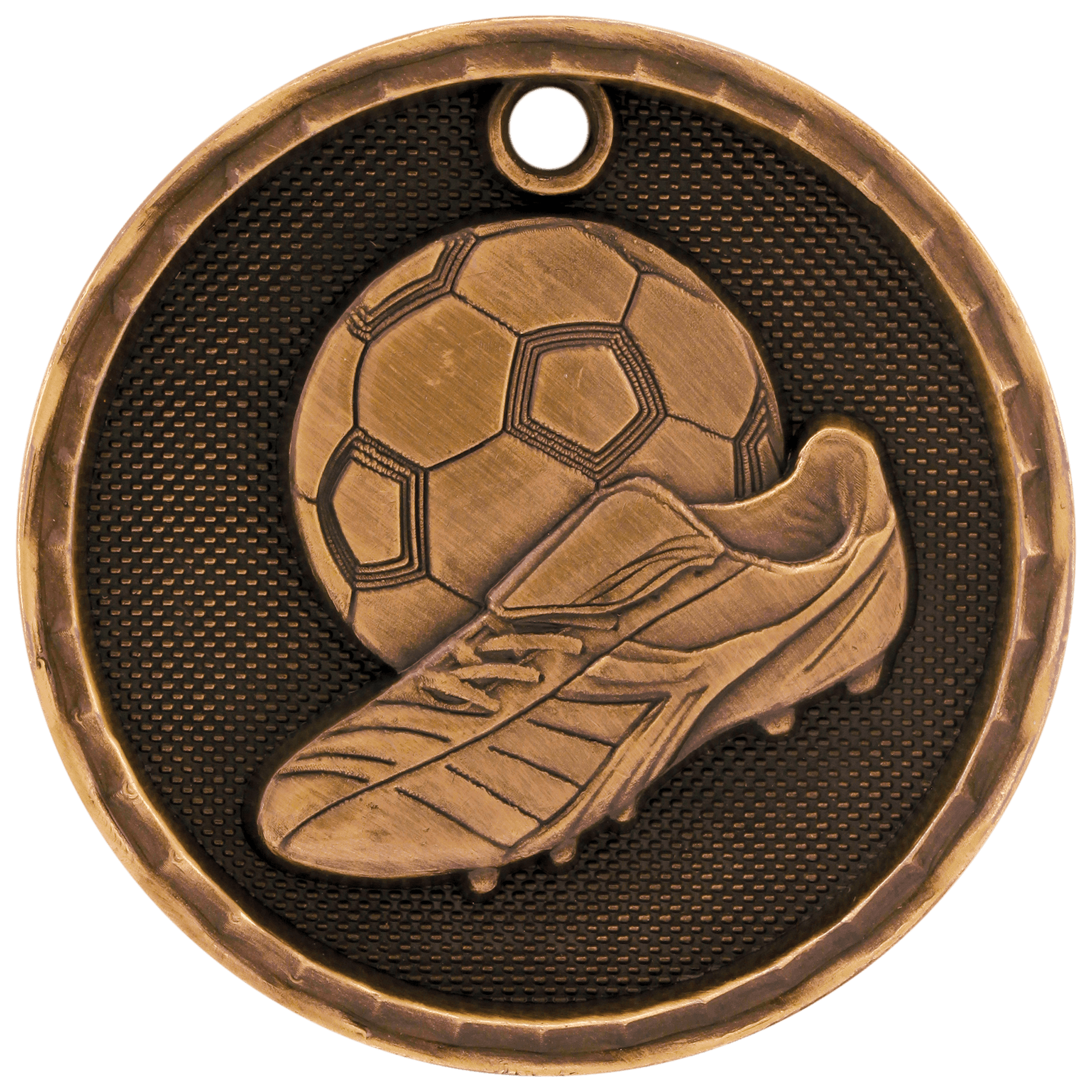 2" 3D Soccer Medal - Image 3