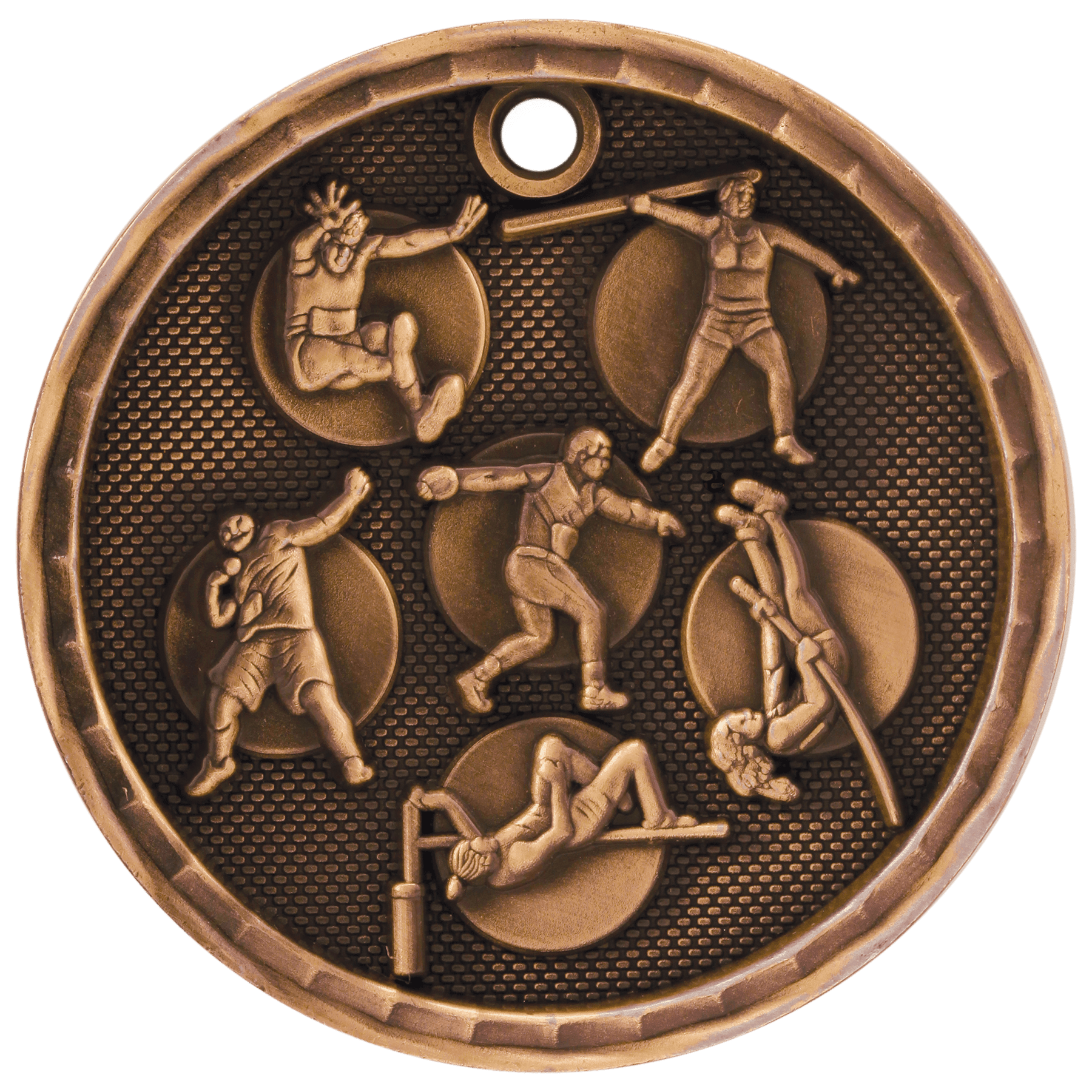 2" 3D Track and Field Medal - Image 3