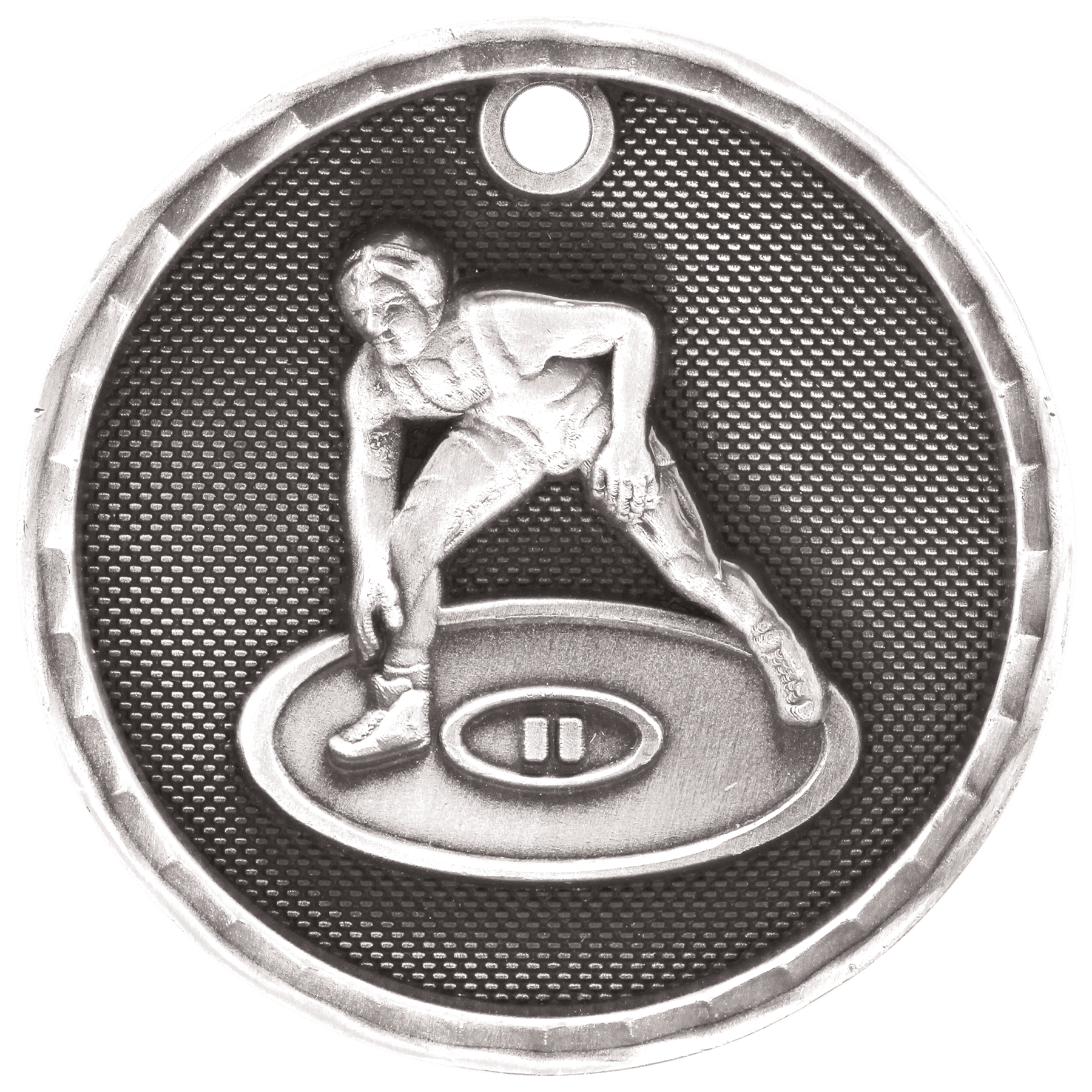 2" 3D Wrestling Medal - Image 2