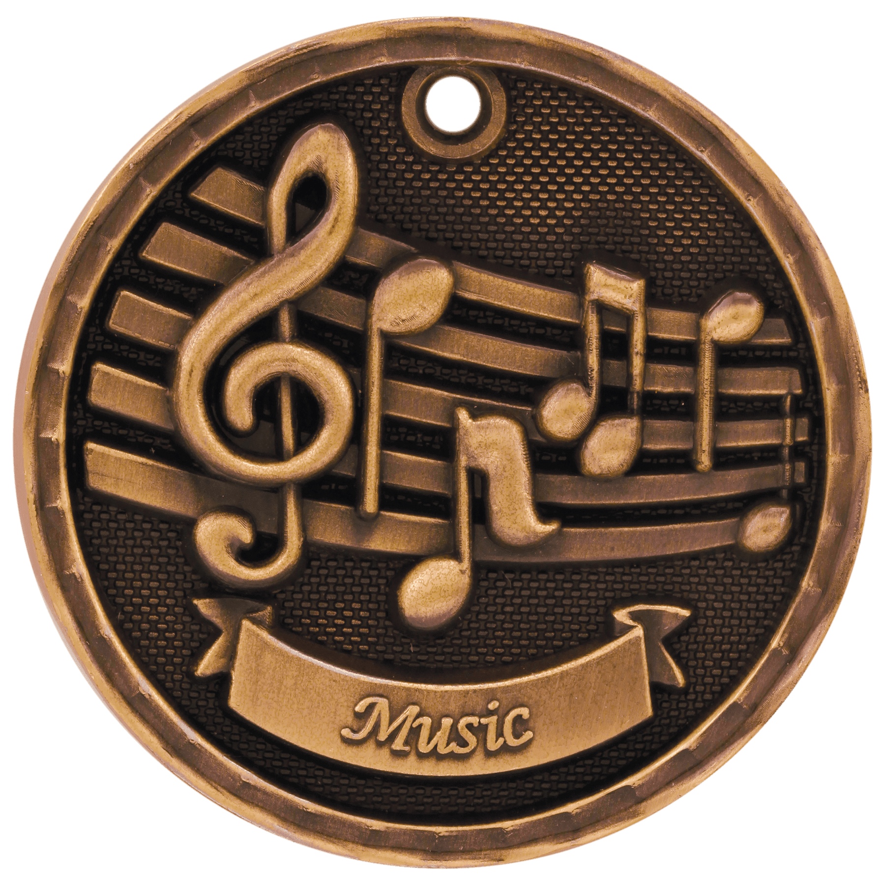 2" 3D Music Medal - Image 3