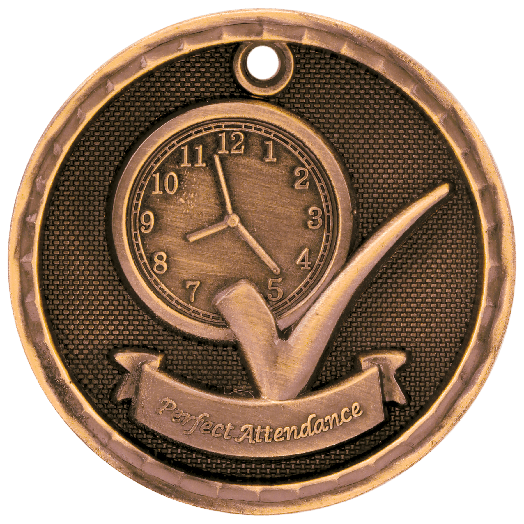 2" 3D Perfect Attendance Medal - Image 3