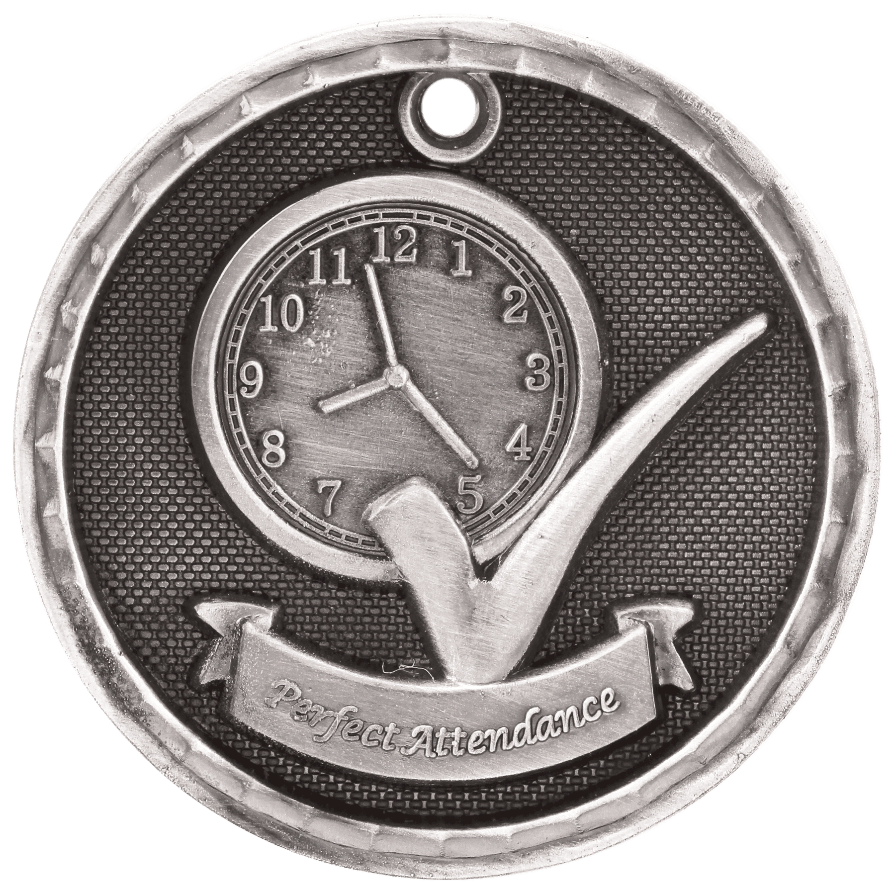 2" 3D Perfect Attendance Medal - Image 2