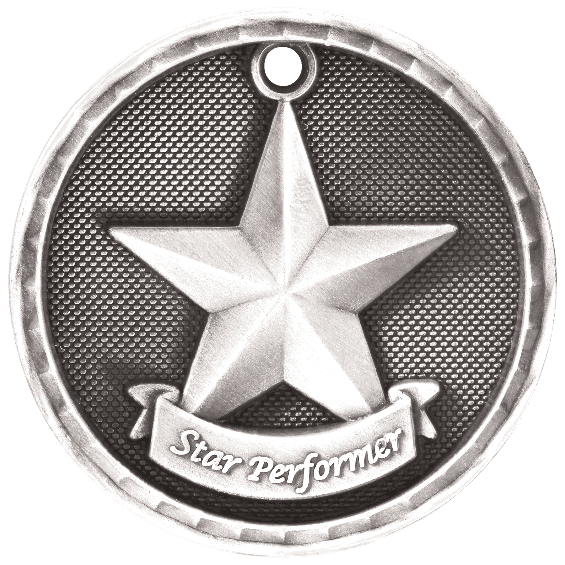 2" 3D Star Performer Medal - Image 2