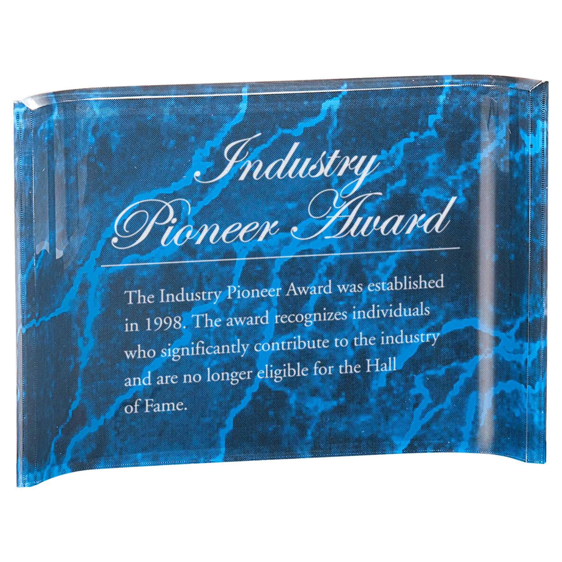 7" x 5" Marbleized Acrylic Crescent - Image 3