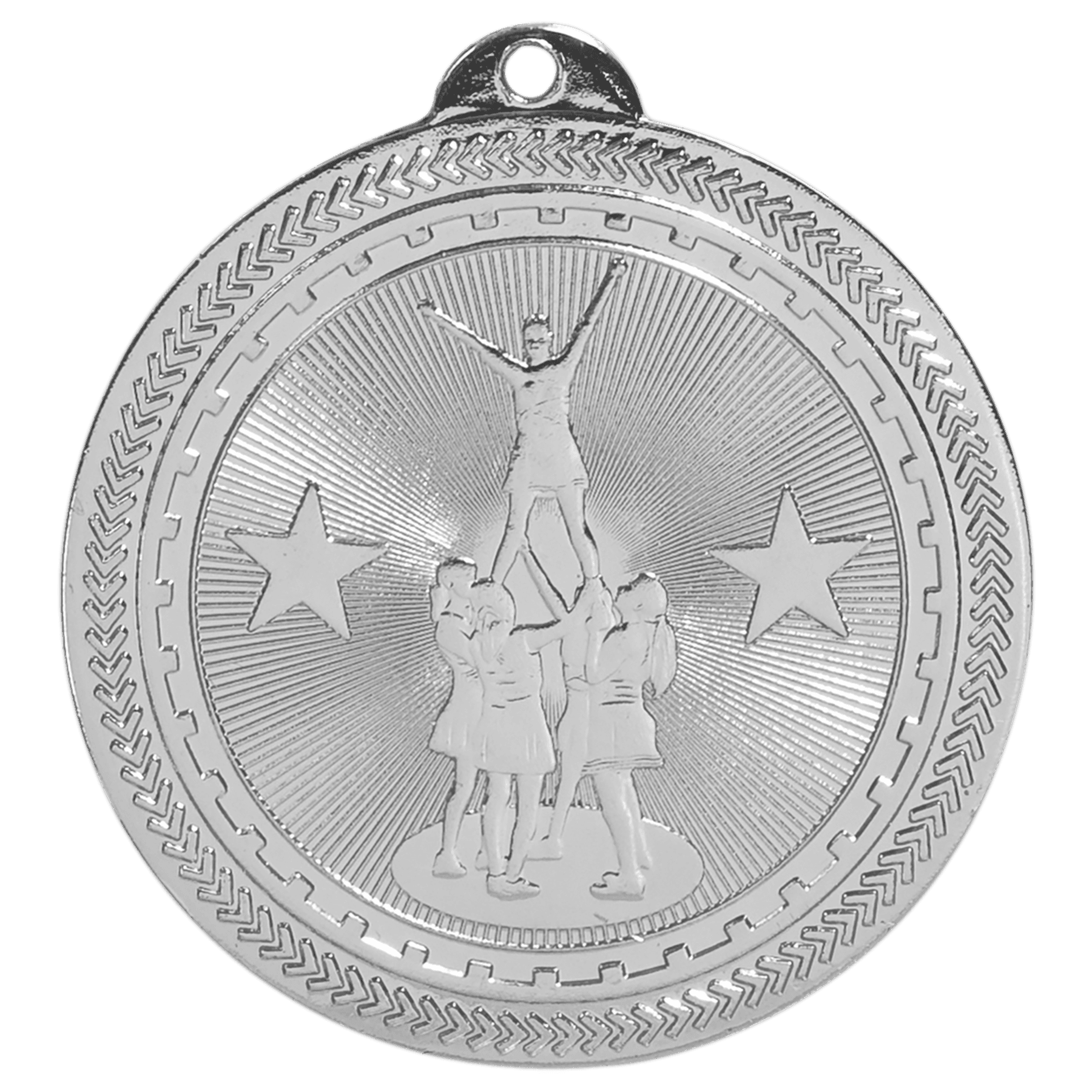 2" Competitive Cheer Laserable BriteLazer Medal - Image 2