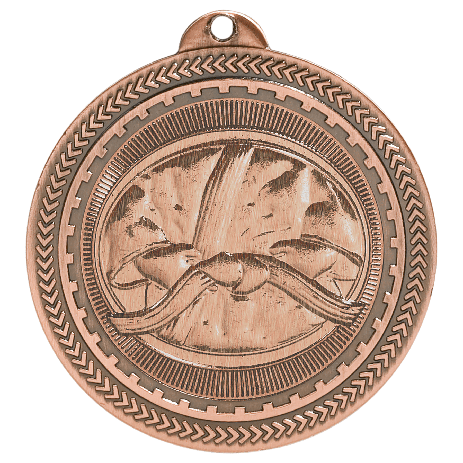 2" Martial Arts Laserable BriteLazer Medal - Image 3