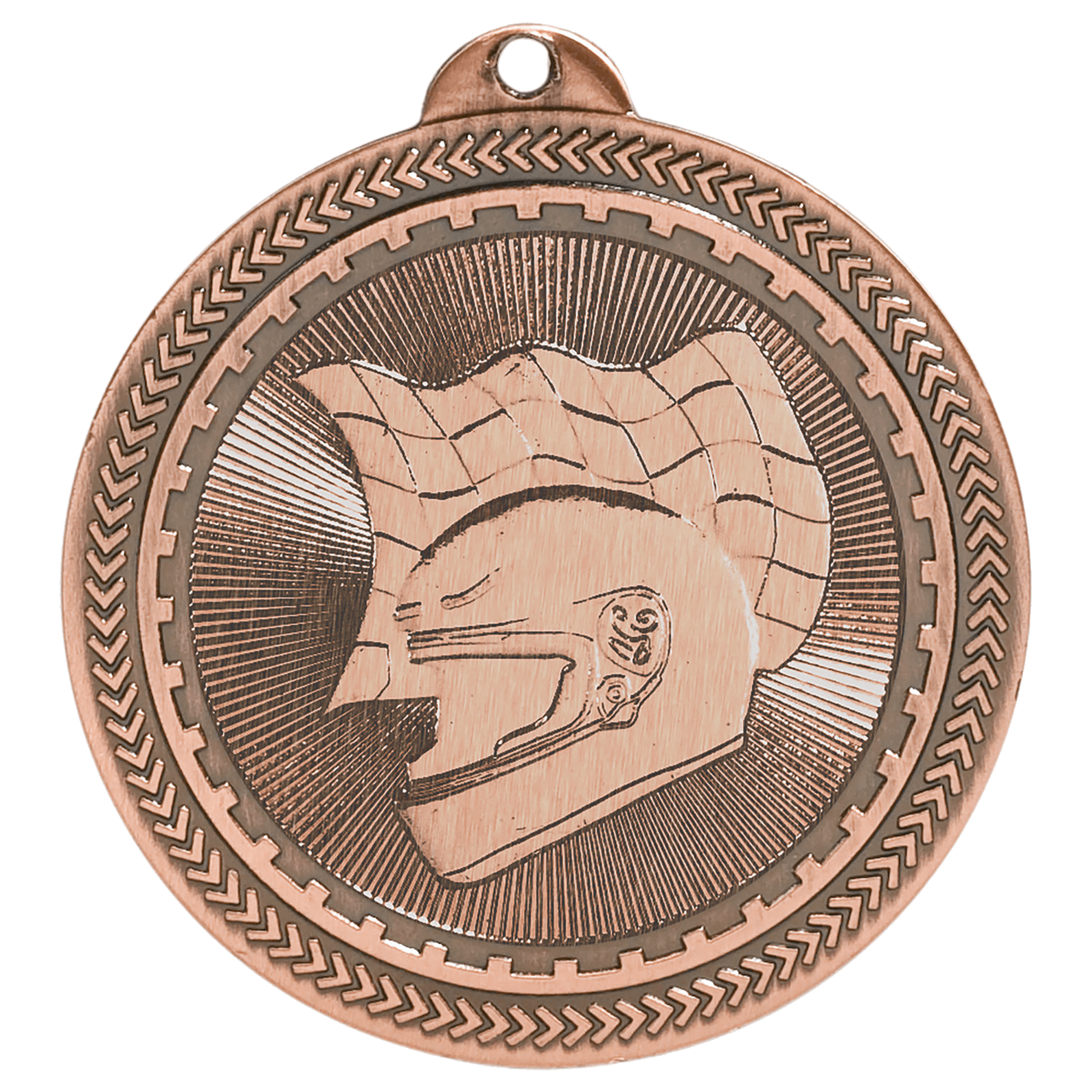 2" Racing Laserable BriteLazer Medal - Image 3