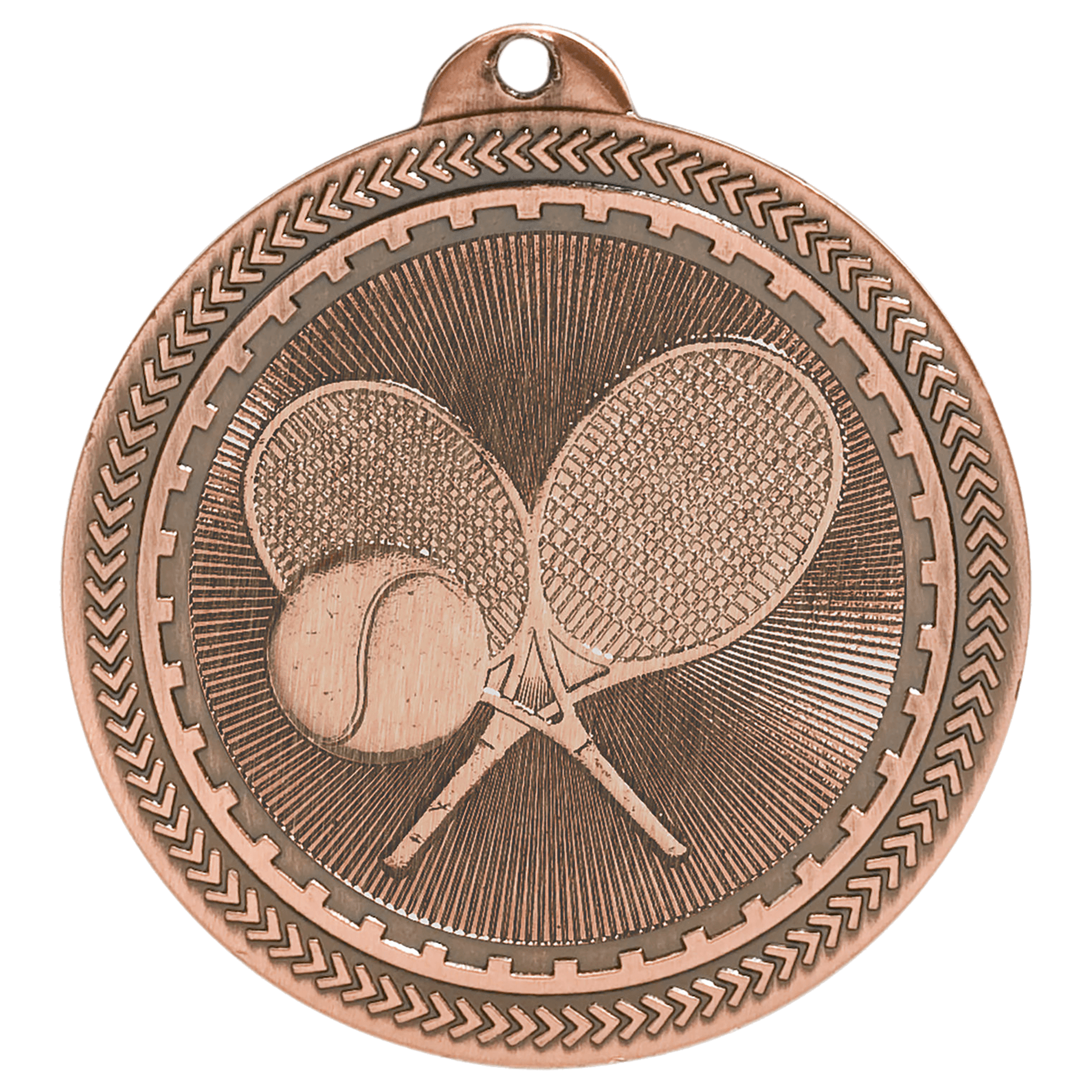 2" Tennis Laserable BriteLazer Medal - Image 3