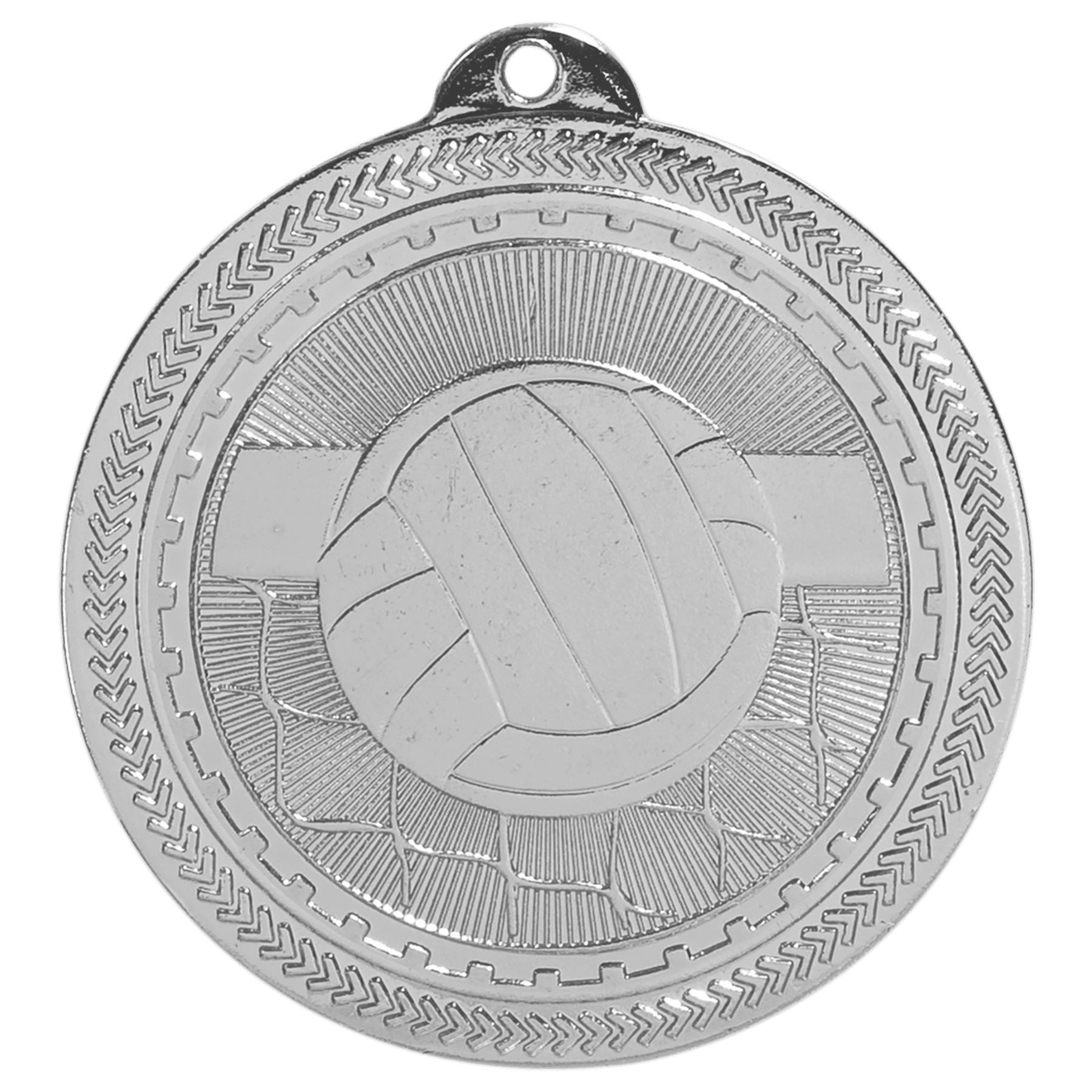 2" Volleyball Laserable BriteLazer Medal - Image 2