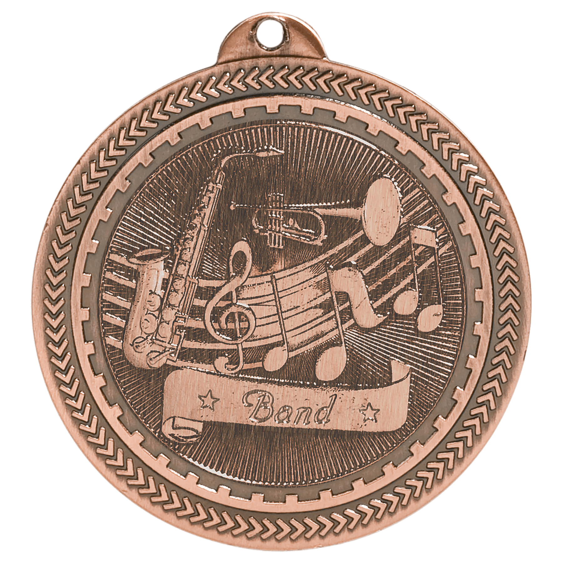 2" Band Laserable BriteLazer Medal - Image 3