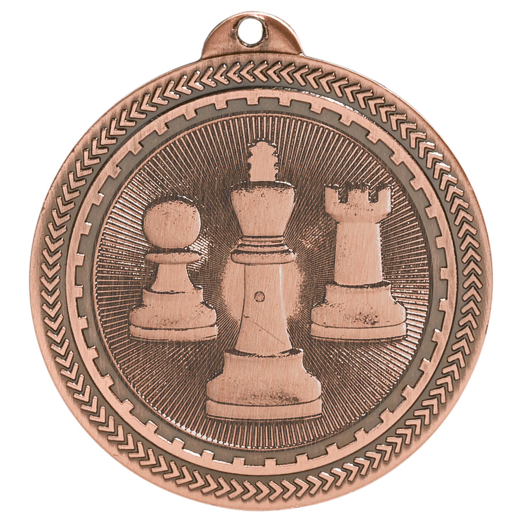 2" Chess Laserable BriteLazer Medal - Image 3