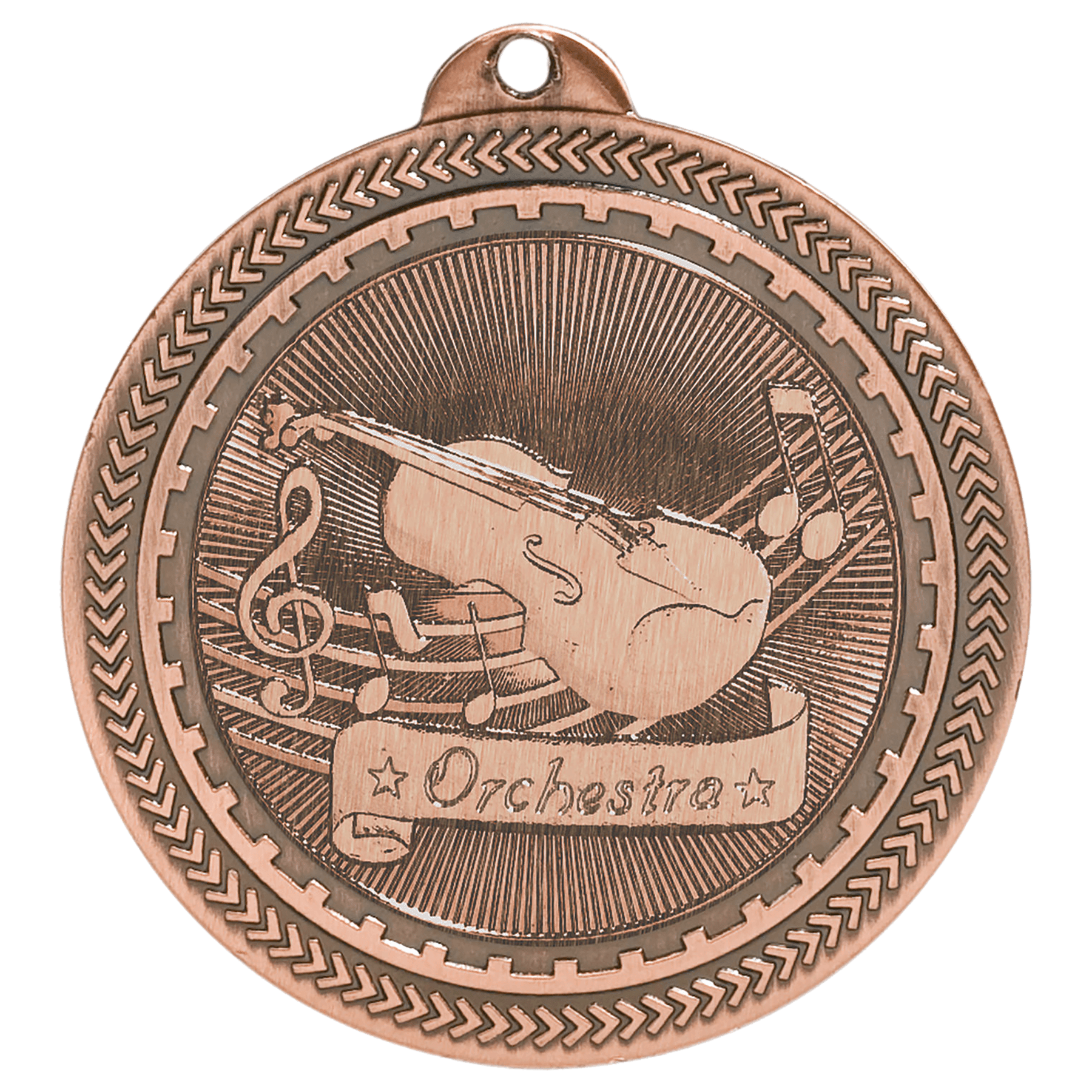 2" Orchestra Laserable BriteLazer Medal - Image 3