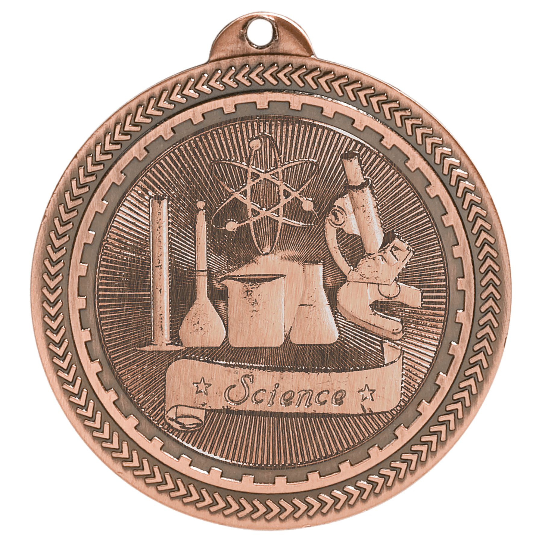 2" Science Laserable BriteLazer Medal - Image 3