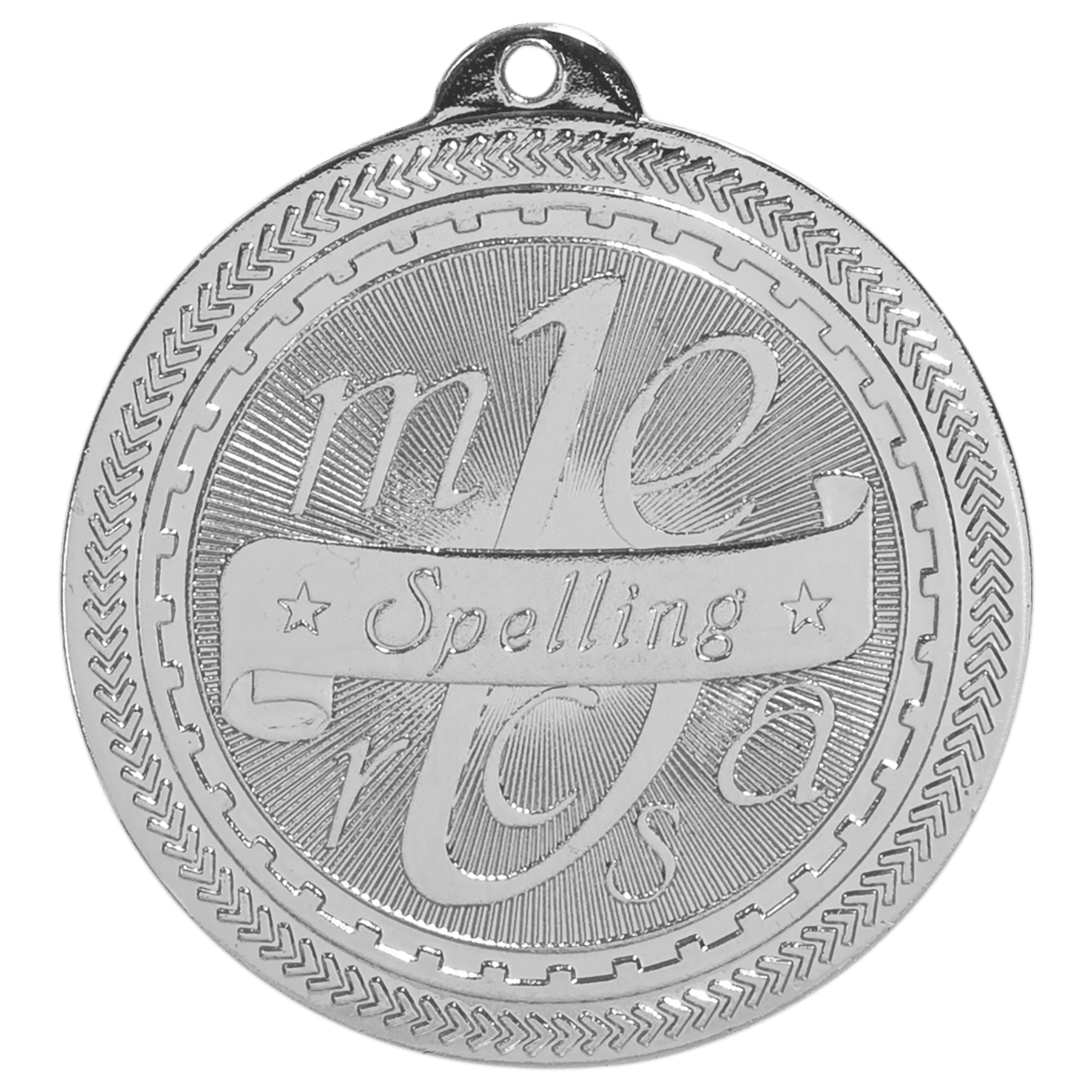 2" Spelling Laserable BriteLazer Medal - Image 2