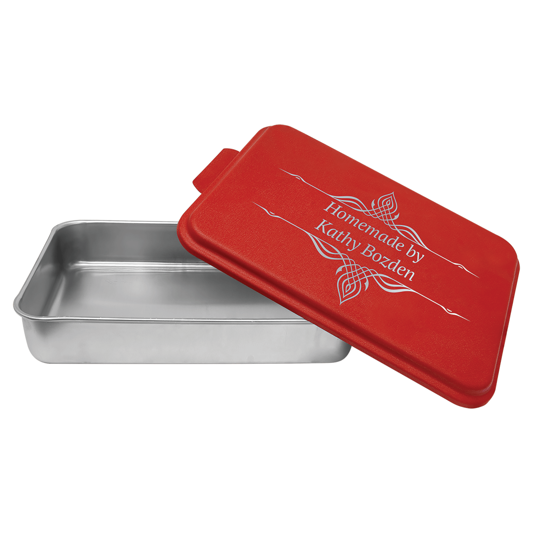 9" x 13" Aluminum Cake Pan with Lid - Image 2