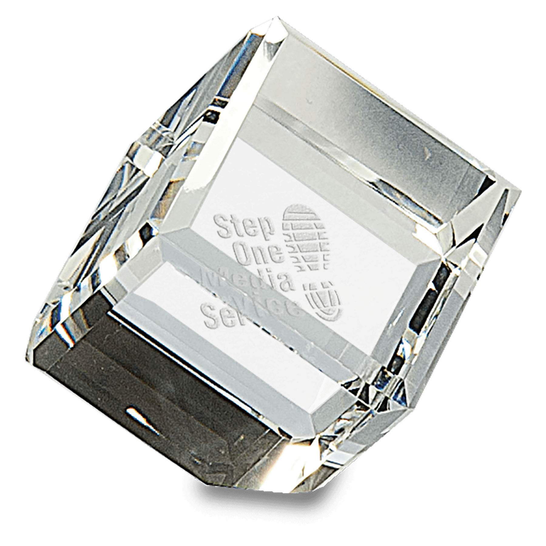 2" x 2" Crystal Cube - Image 2
