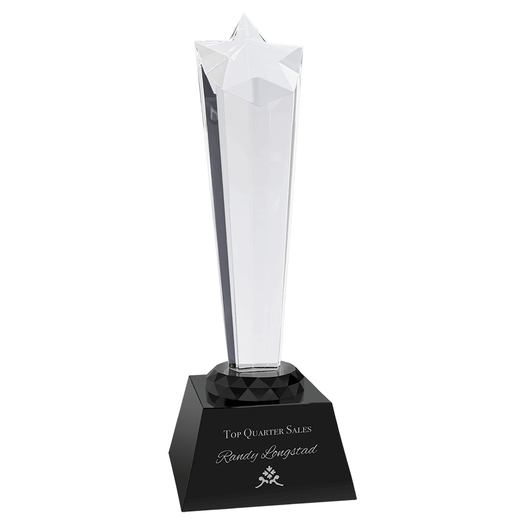 9" Crystal Rising Star with Base - Image 2