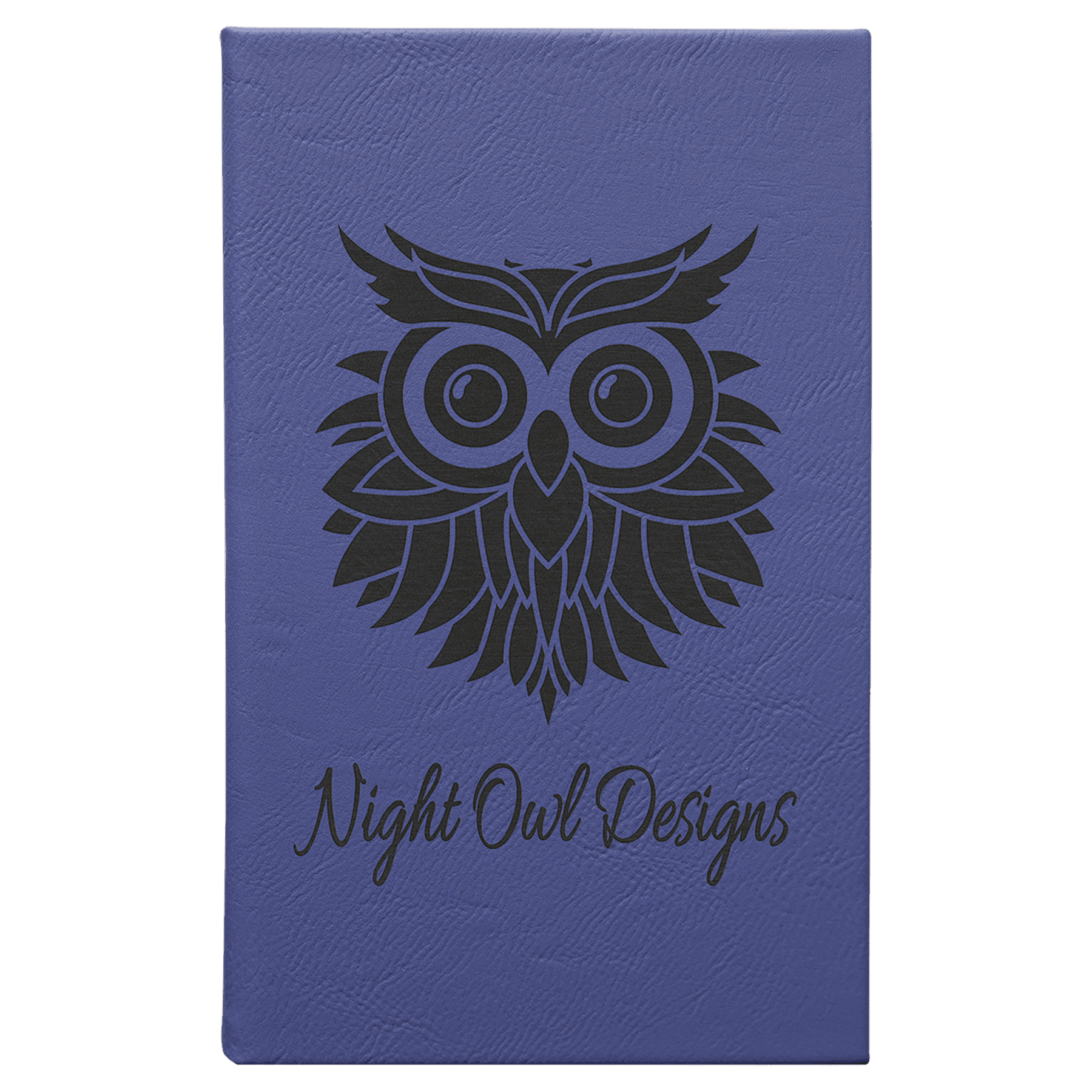 5 1/4" x 8 1/4" Laserable Leatherette Sketch Book with Unlined Notepad - Image 12