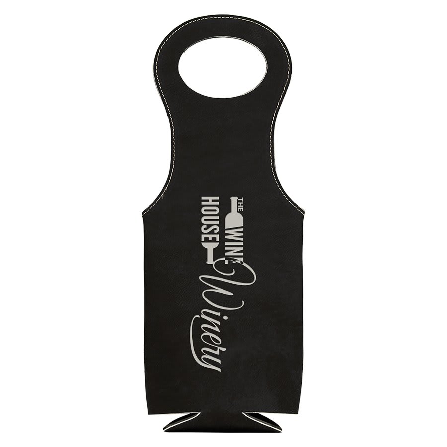 Laserable Leatherette Wine Bag - Image 5