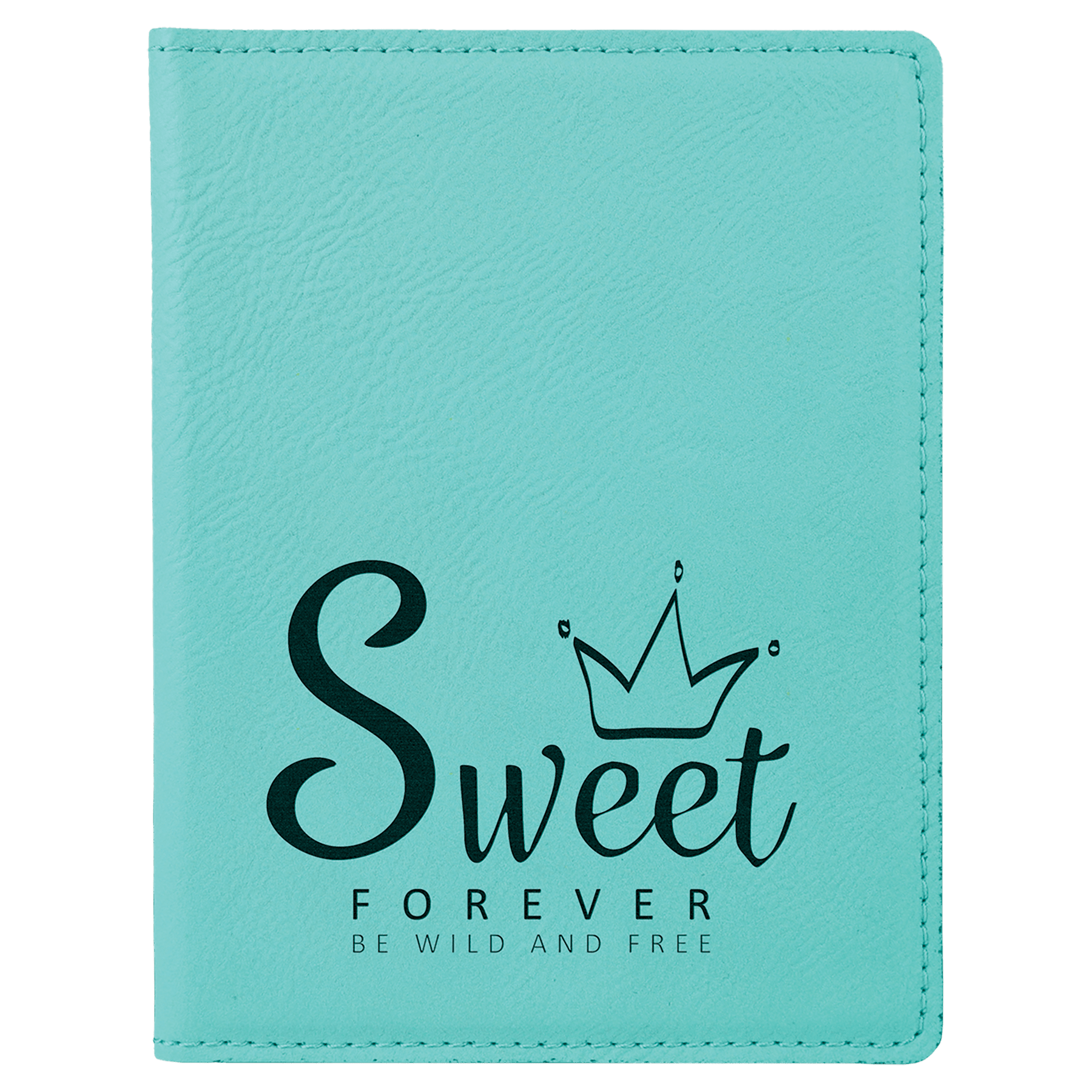 4 1/4" x 5 1/2" Laserable Leatherette Passport Holder - Image 8