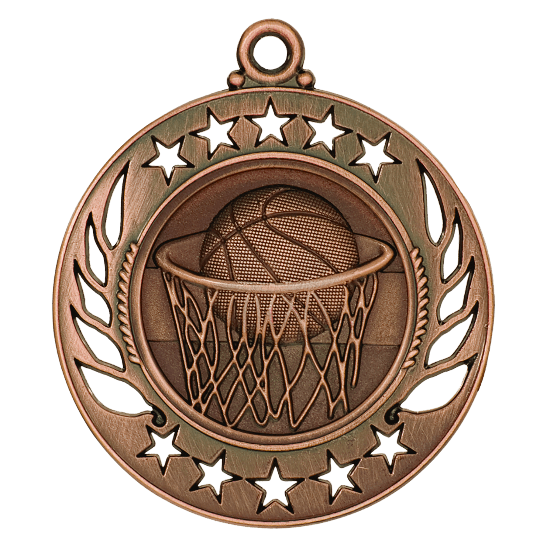2 1/4" Basketball Galaxy Medal - Image 3