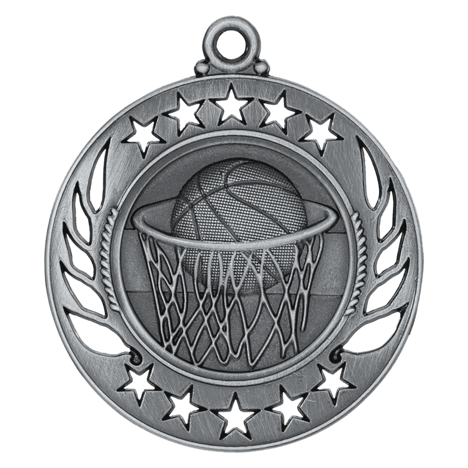 2 1/4" Basketball Galaxy Medal - Image 2