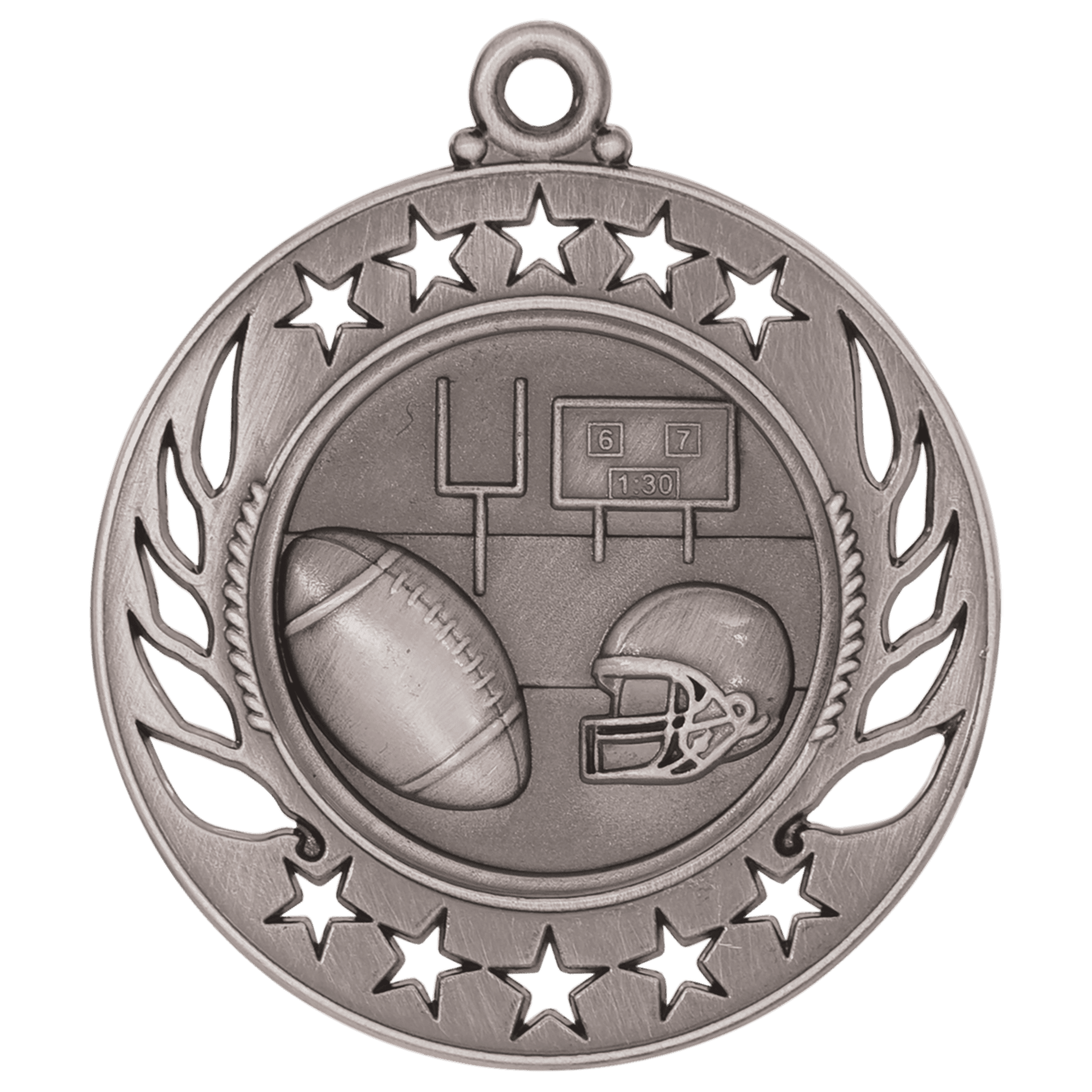 2 1/4" Football Galaxy Medal - Image 2