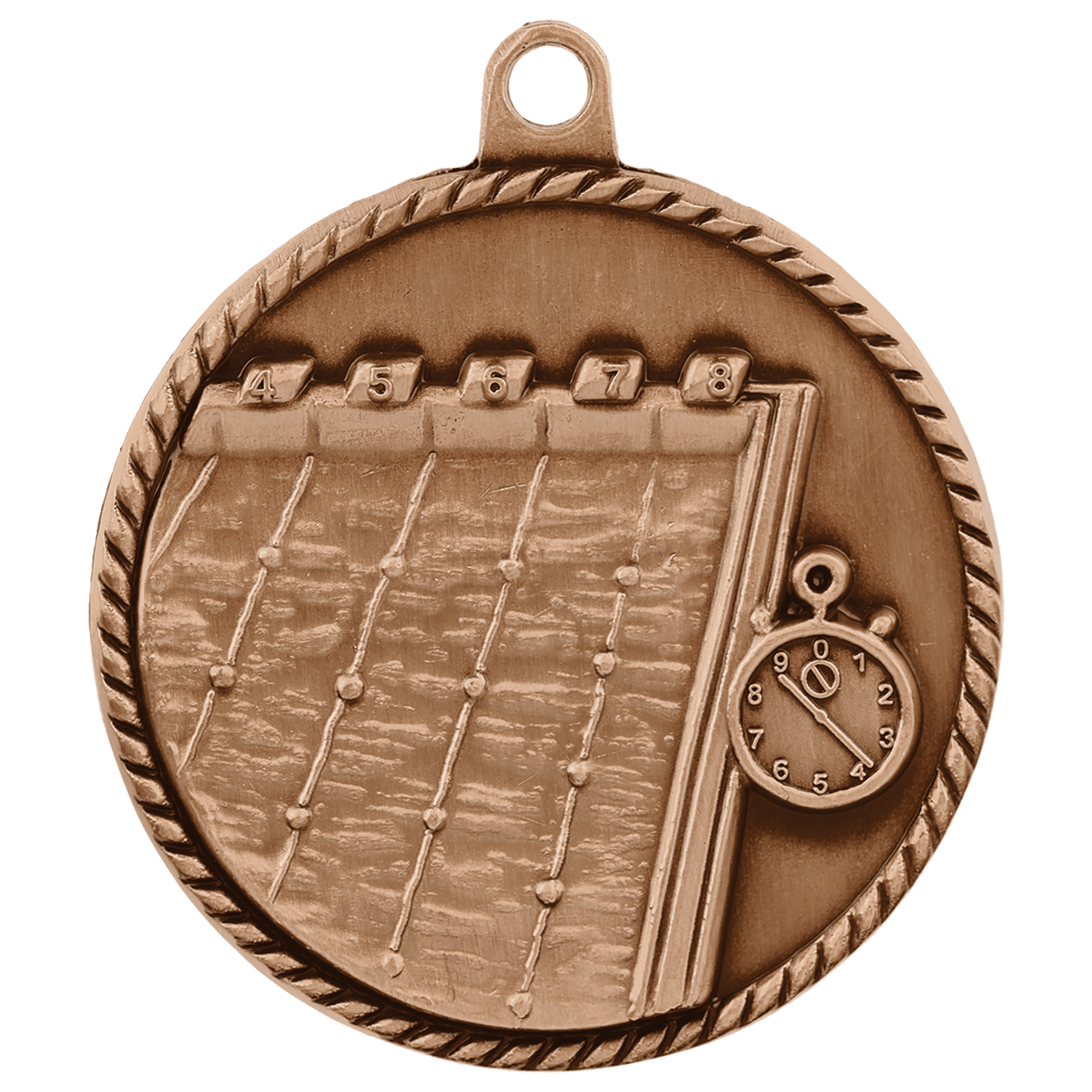 2" Swimming High Relief Medal - Image 3