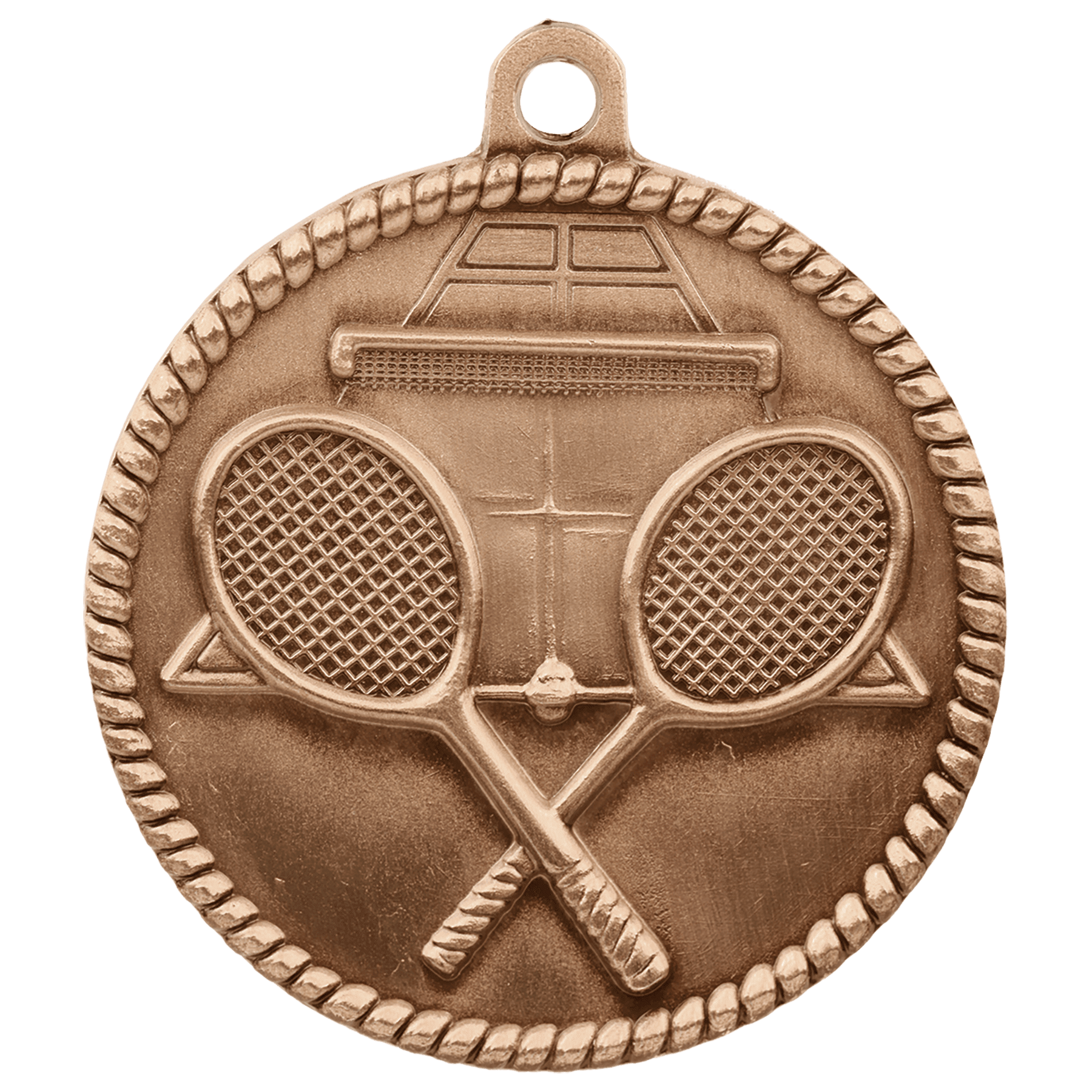2" Tennis High Relief Medal - Image 3