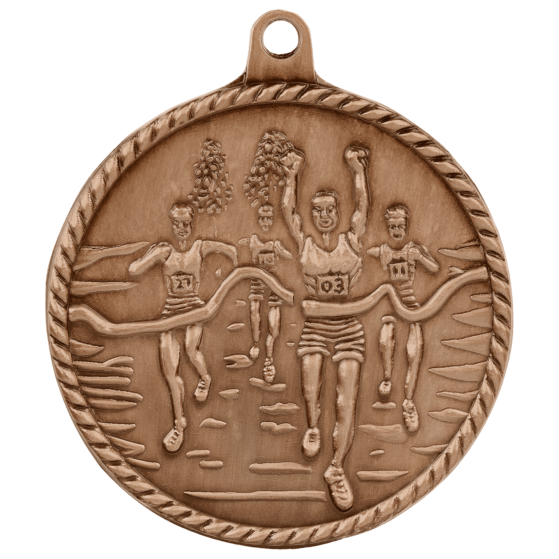 2" Cross Country High Relief Medal - Image 3