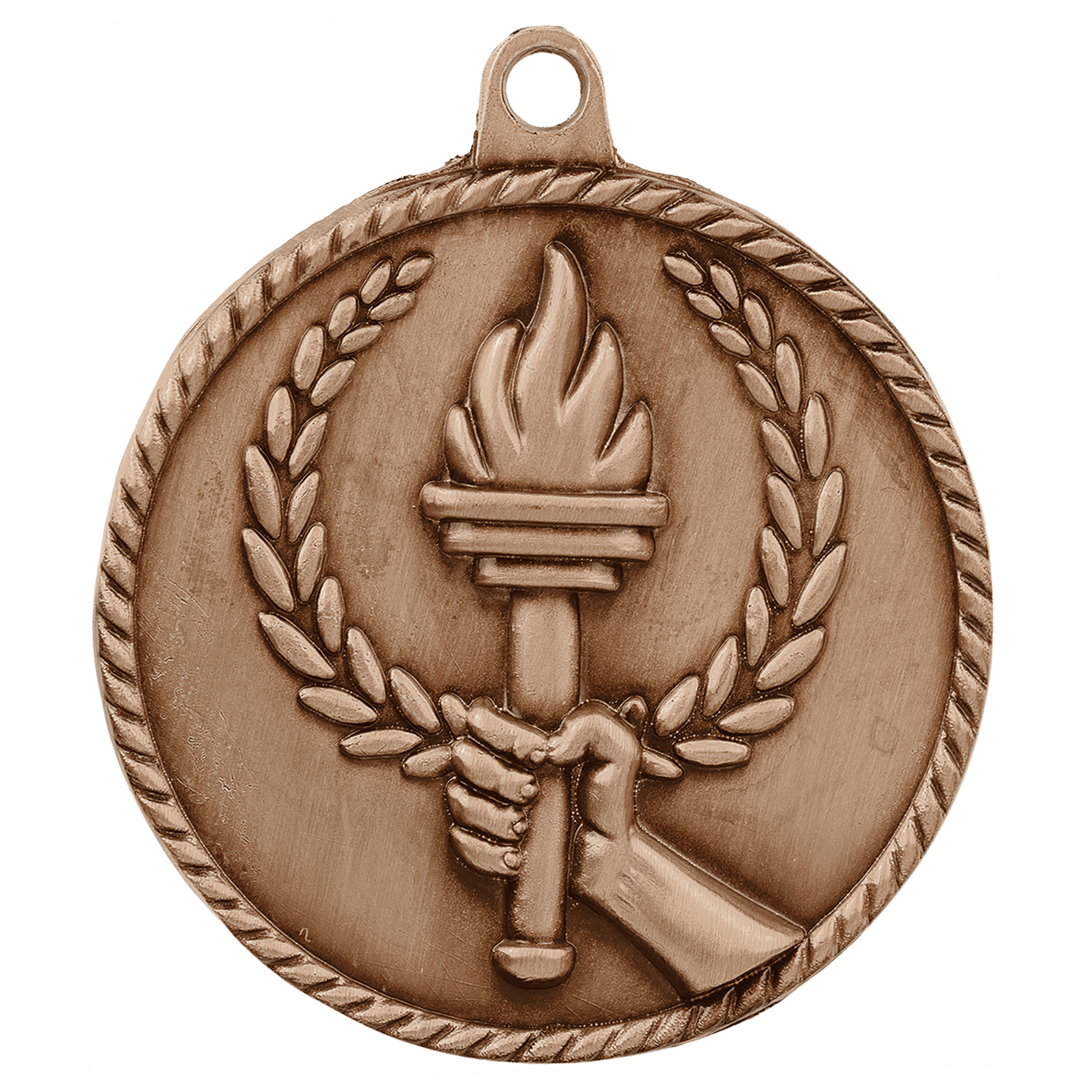 2" Torch High Relief Medal - Image 3
