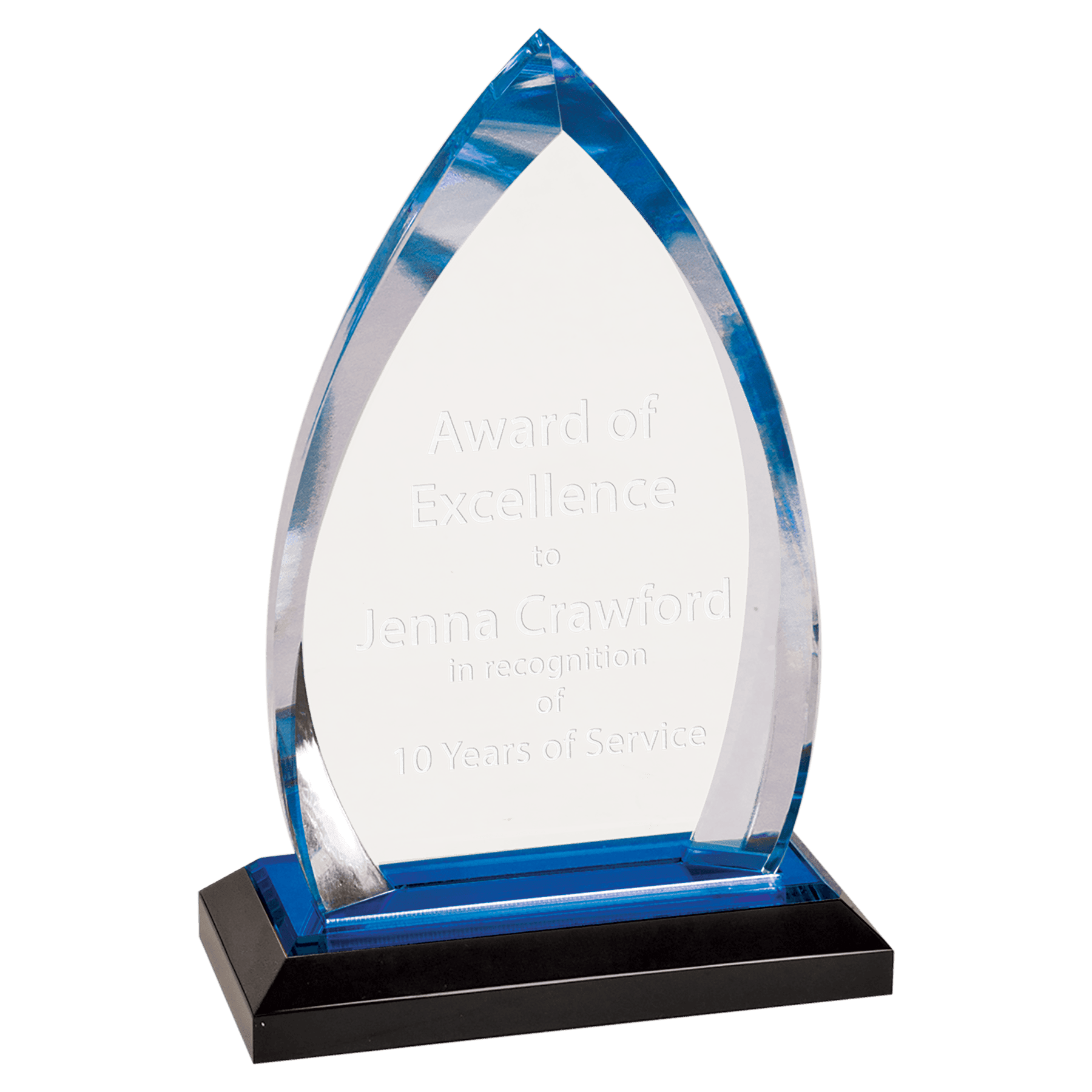 7 3/4" Oval Impress Acrylic - Image 2