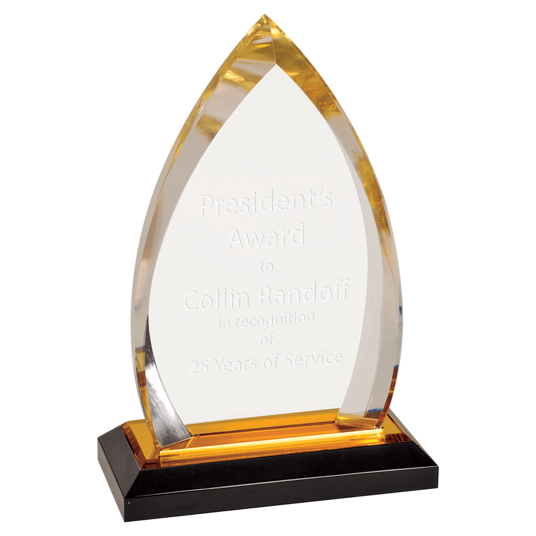 7 3/4" Oval Impress Acrylic - Image 3