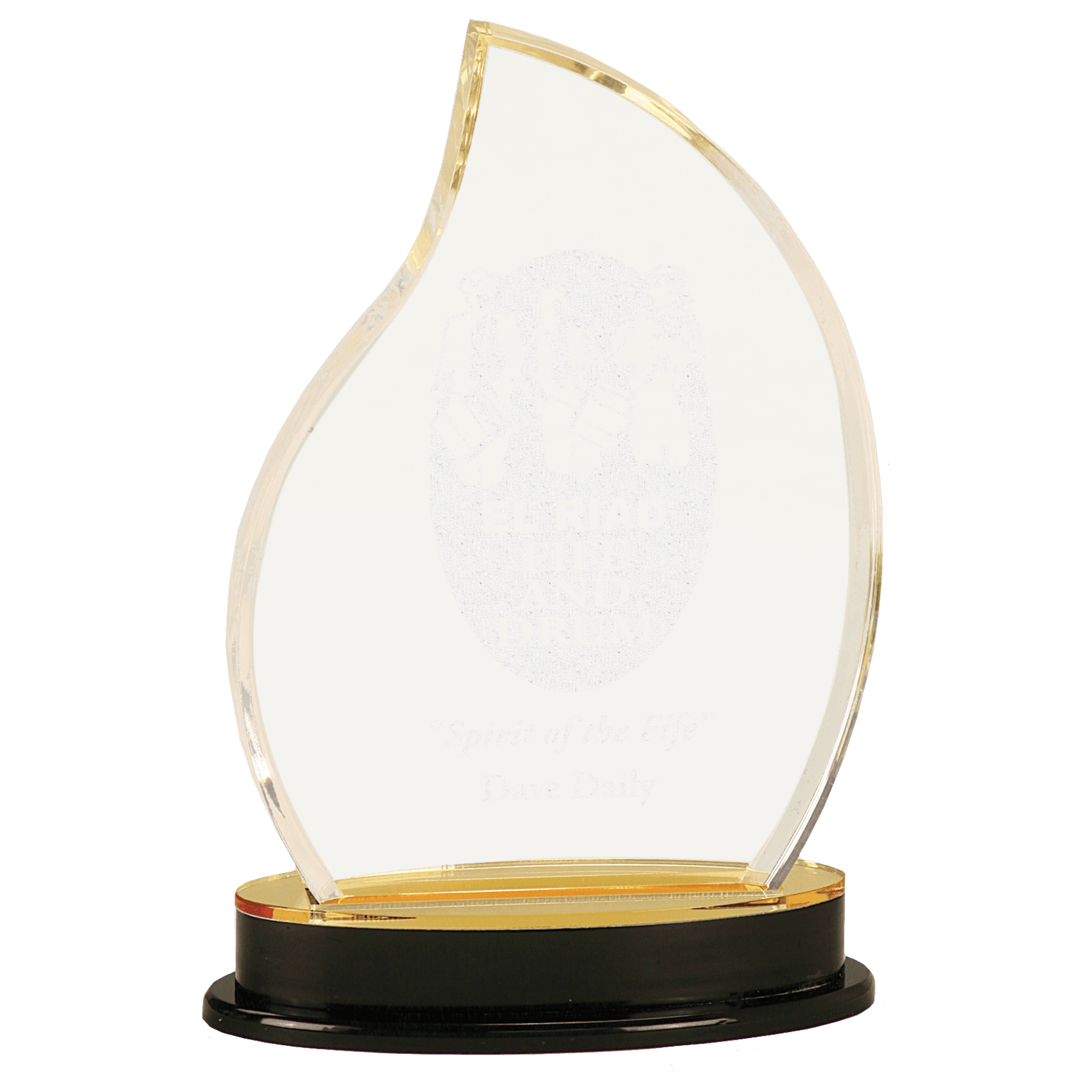 8 1/4" Flame Impress Acrylic - Image 3