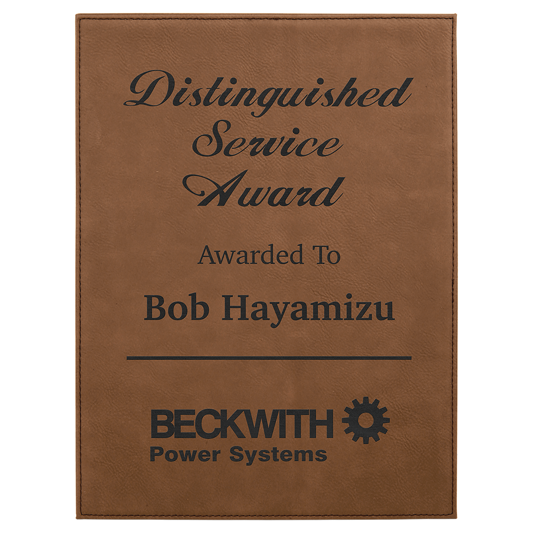 7" x 9" Laserable Leatherette Plaque - Image 2