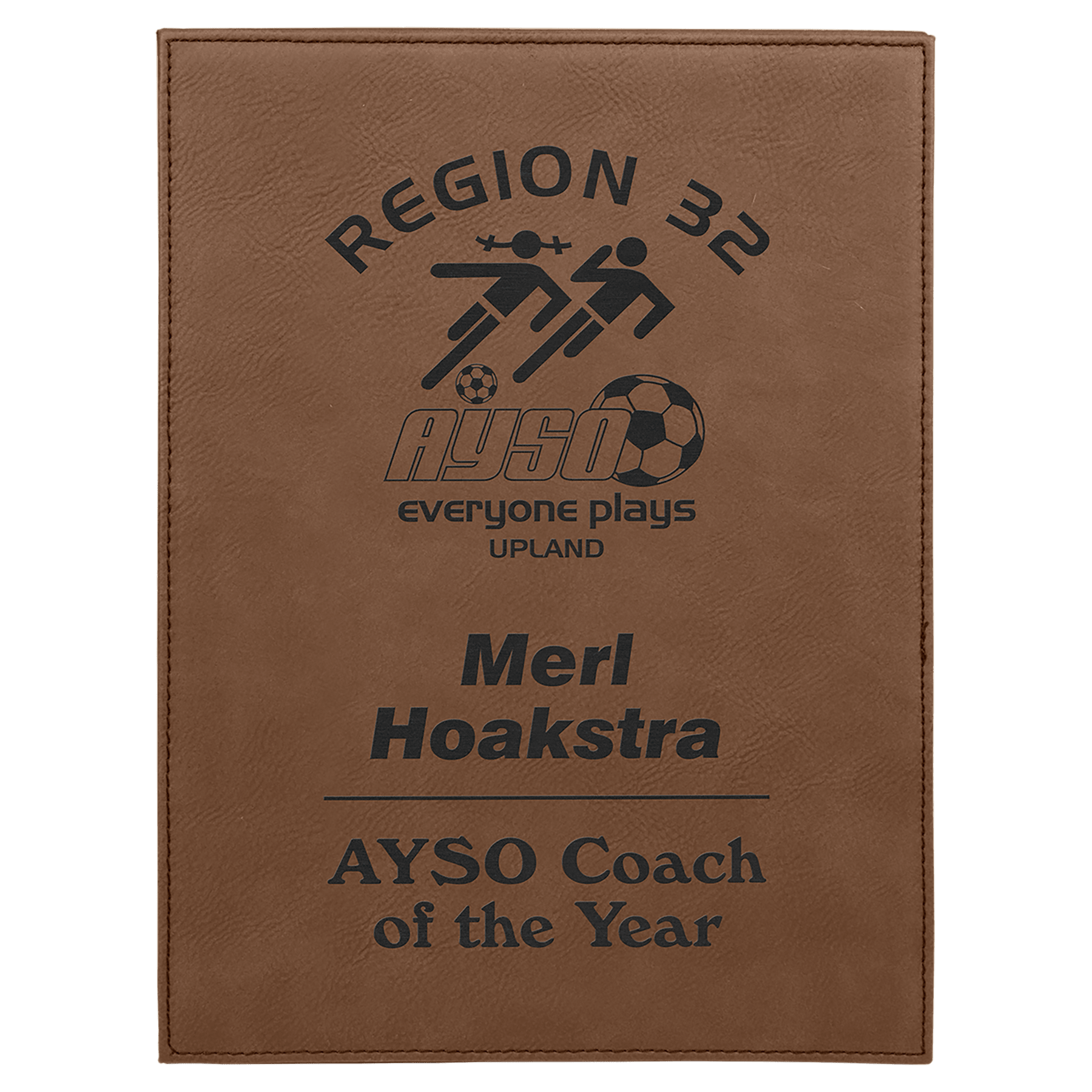 9" x 12" Laserable Leatherette Plaque - Image 2