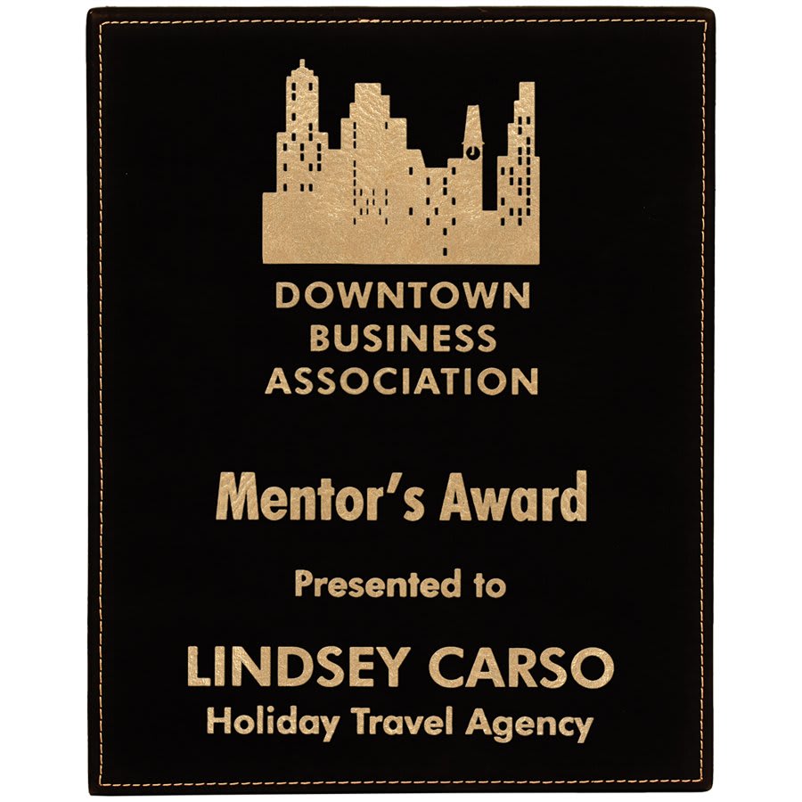 8" x 10" Laserable Leatherette Plaque - Image 3