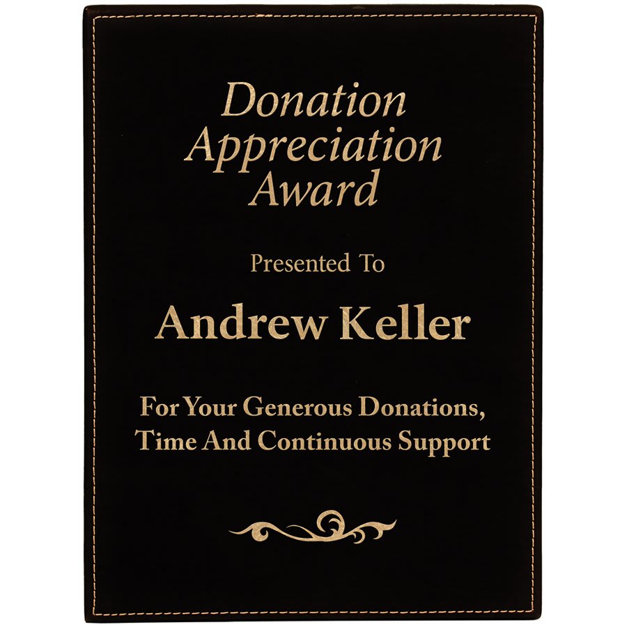 9" x 12" Laserable Leatherette Plaque - Image 3