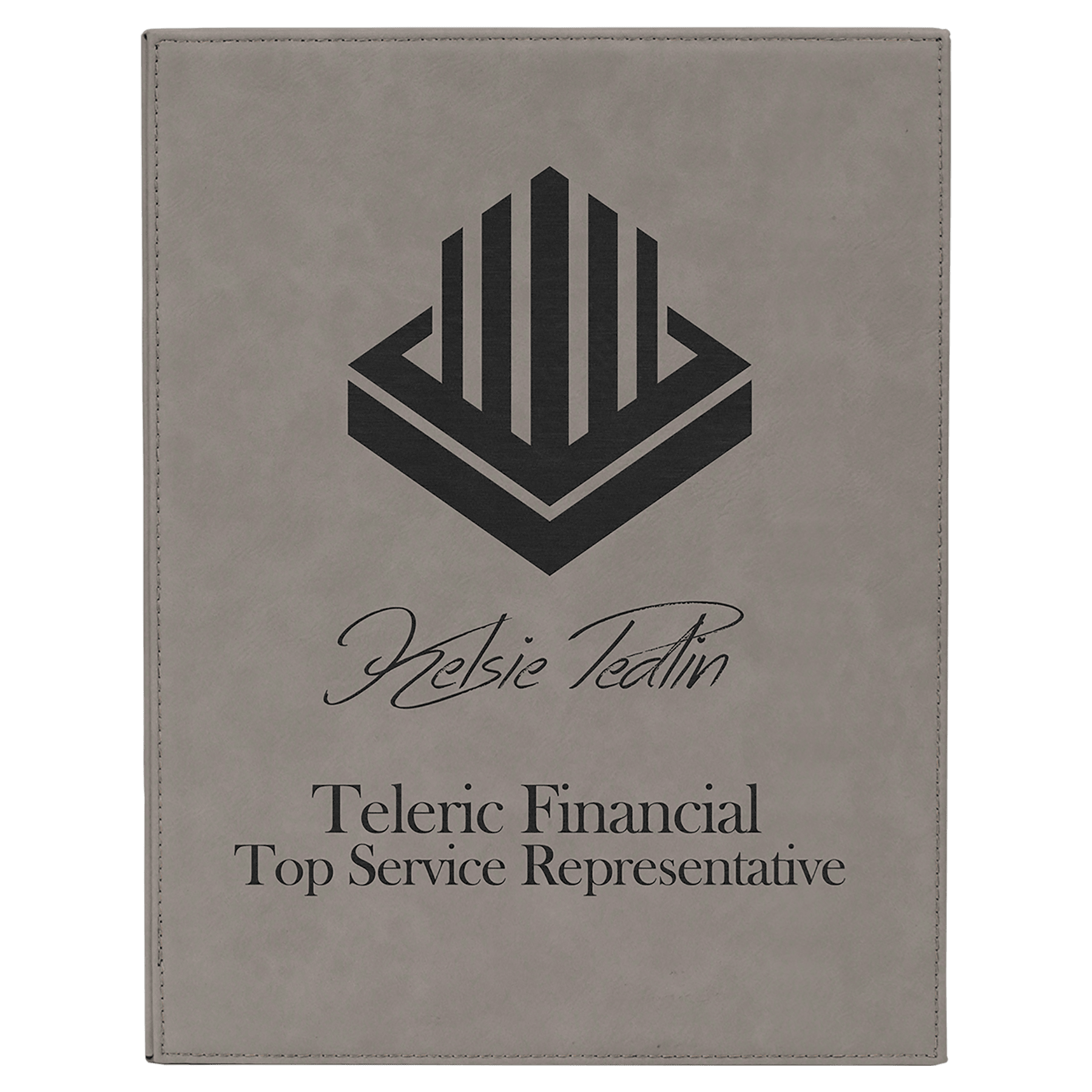 7" x 9" Laserable Leatherette Plaque - Image 5