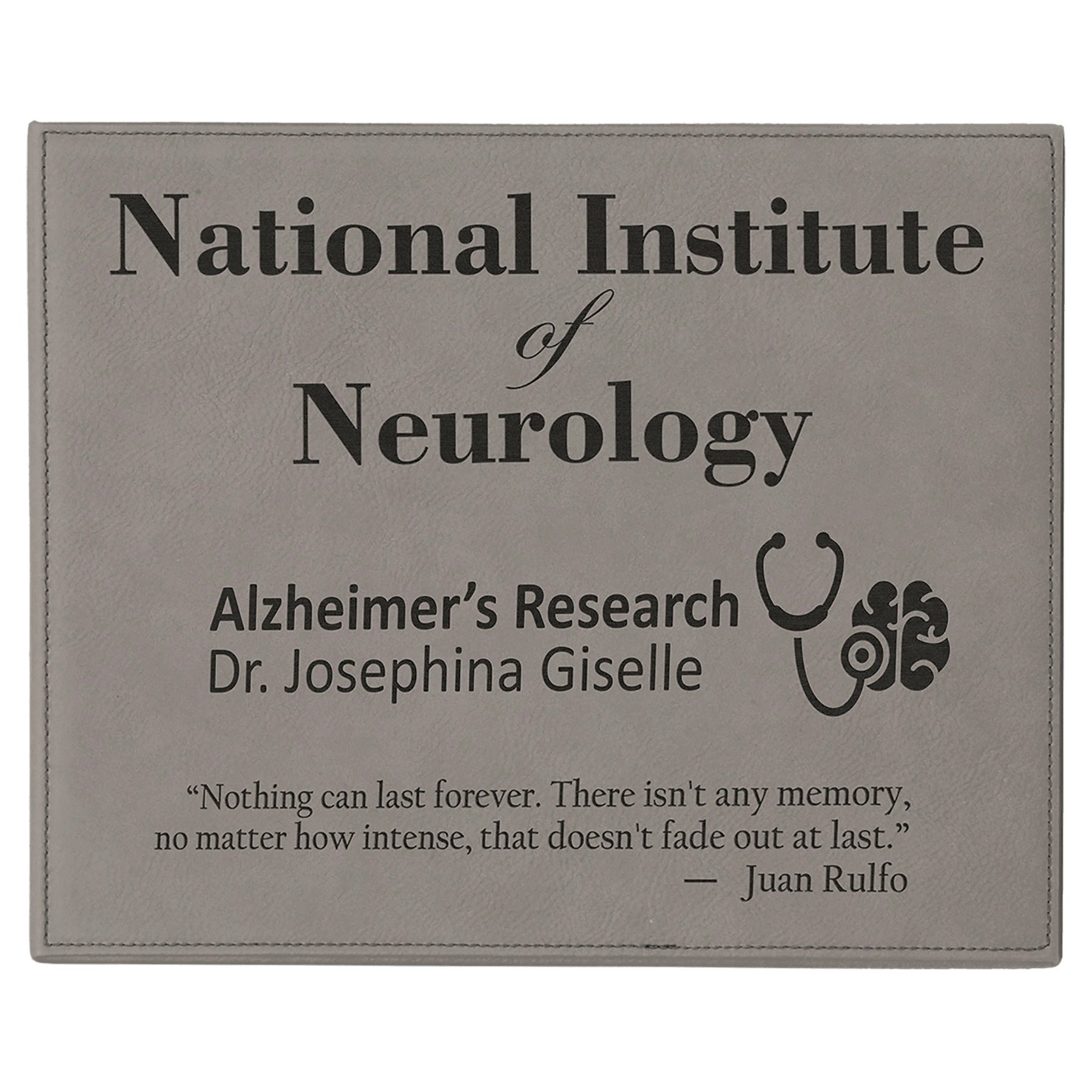 9" x 12" Laserable Leatherette Plaque - Image 5