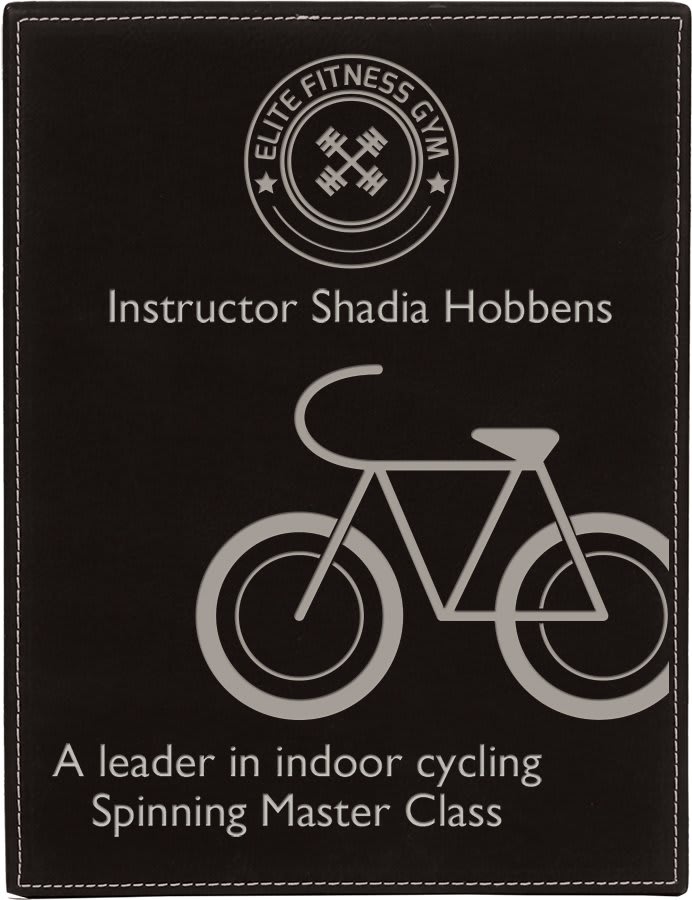 9" x 12" Laserable Leatherette Plaque - Image 6