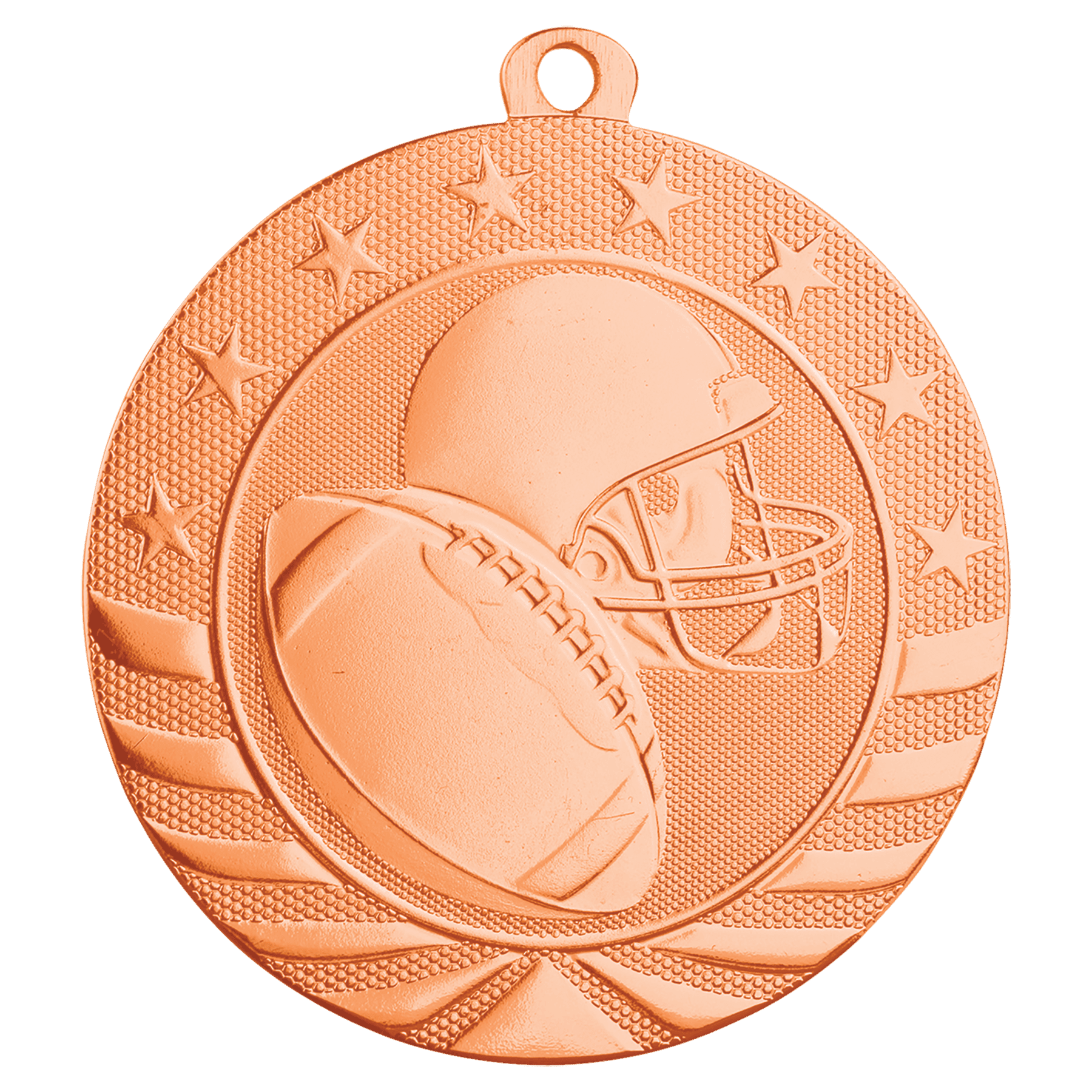 2 3/4" Football Starbrite Medal - Image 3
