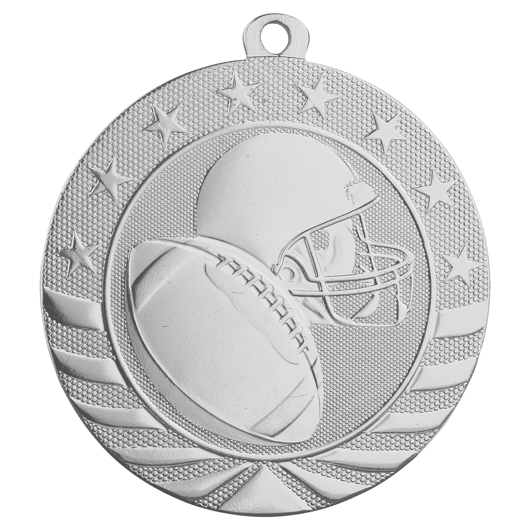 2 3/4" Football Starbrite Medal - Image 2