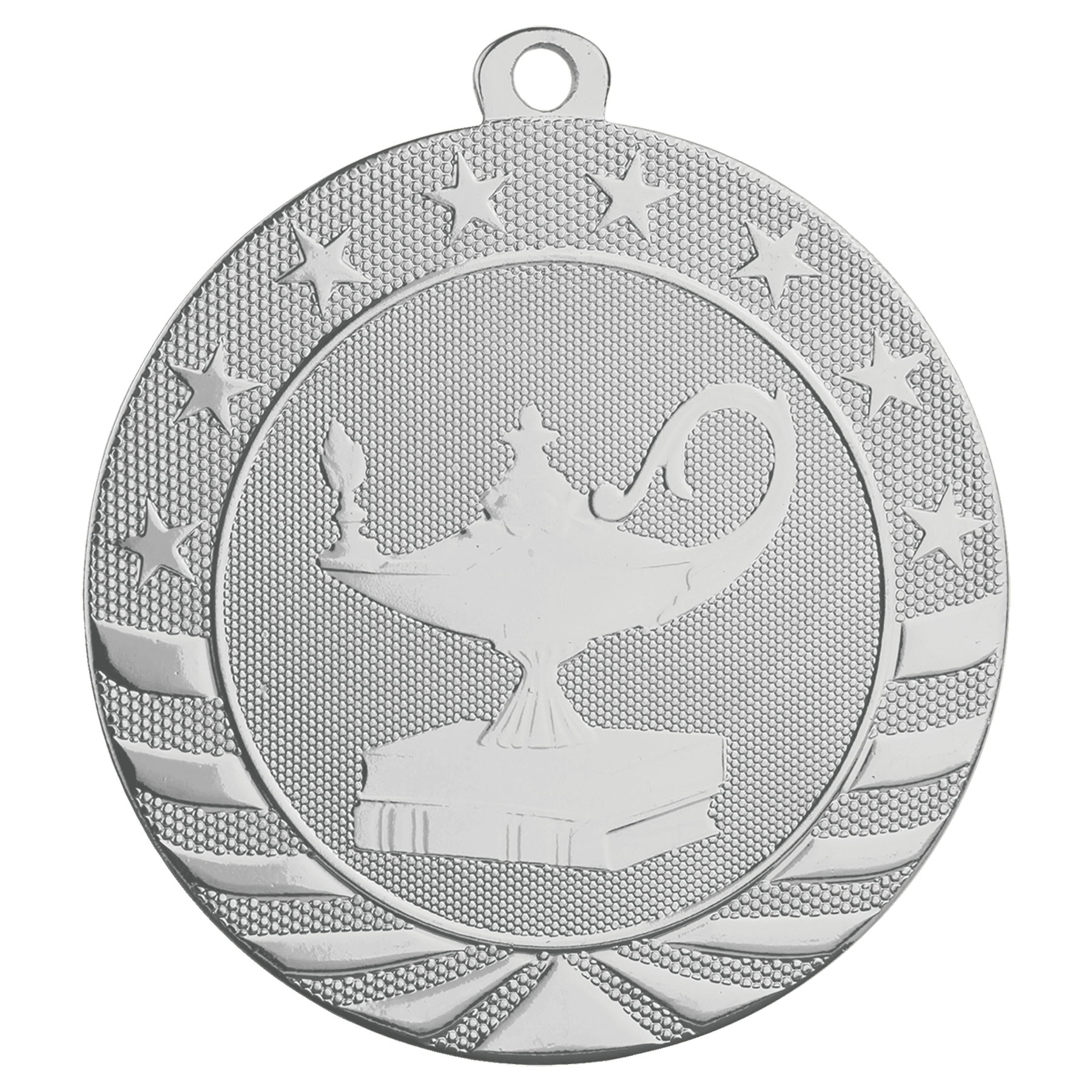 2 3/4" Lamp of Knowledge Starbrite Medal - Image 2