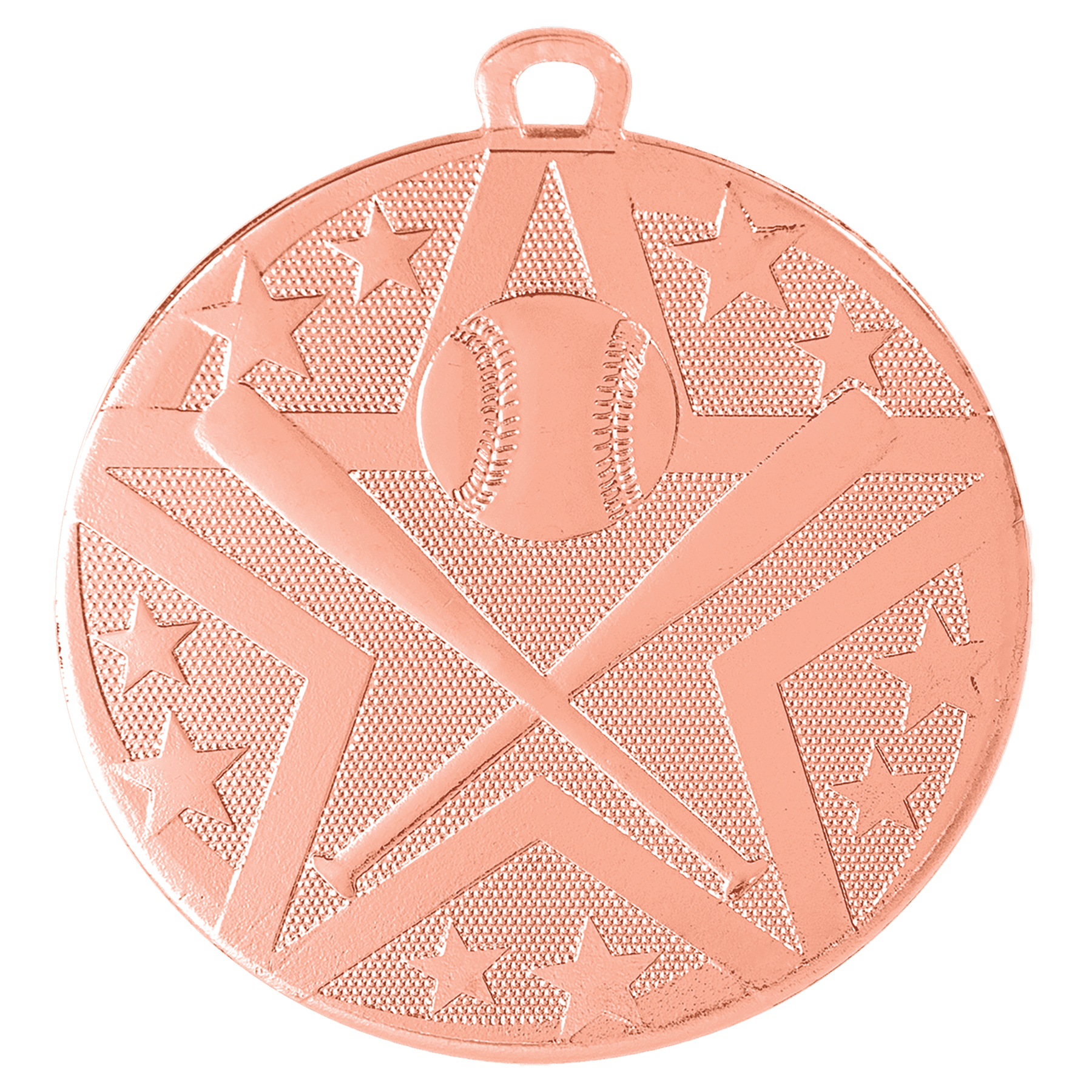 2" Superstar Baseball/Softball Medal - Image 3
