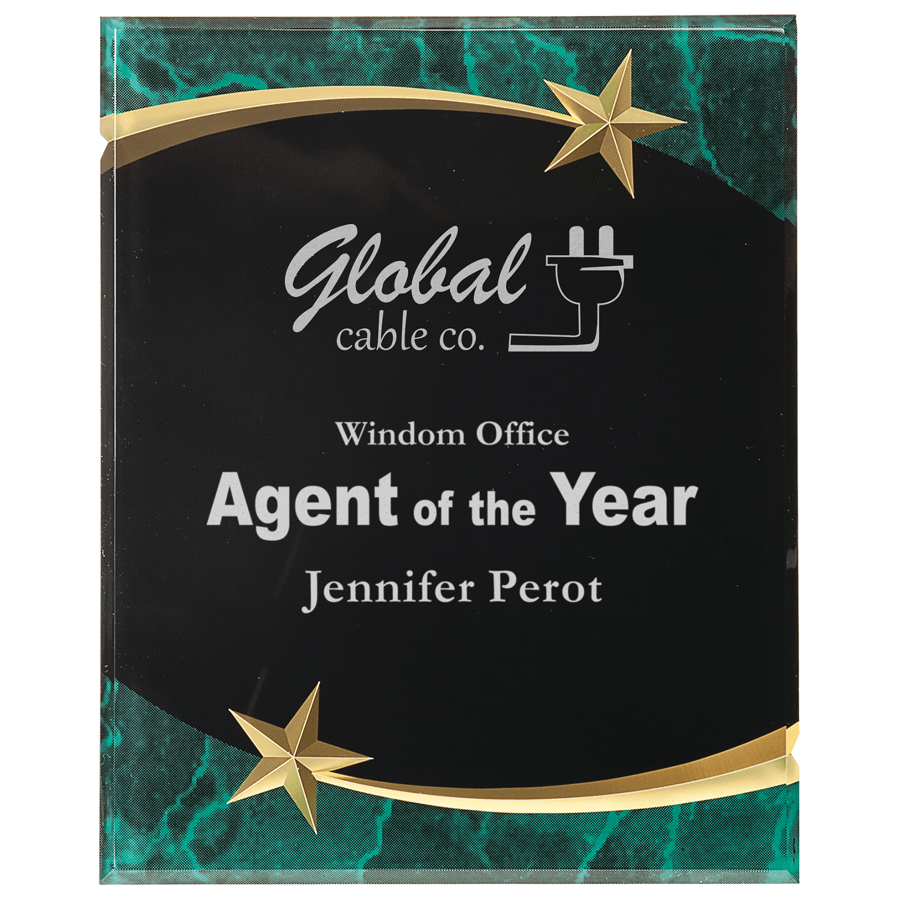 9" x 11" Marble Shooting Star Acrylic Plaque - Image 3