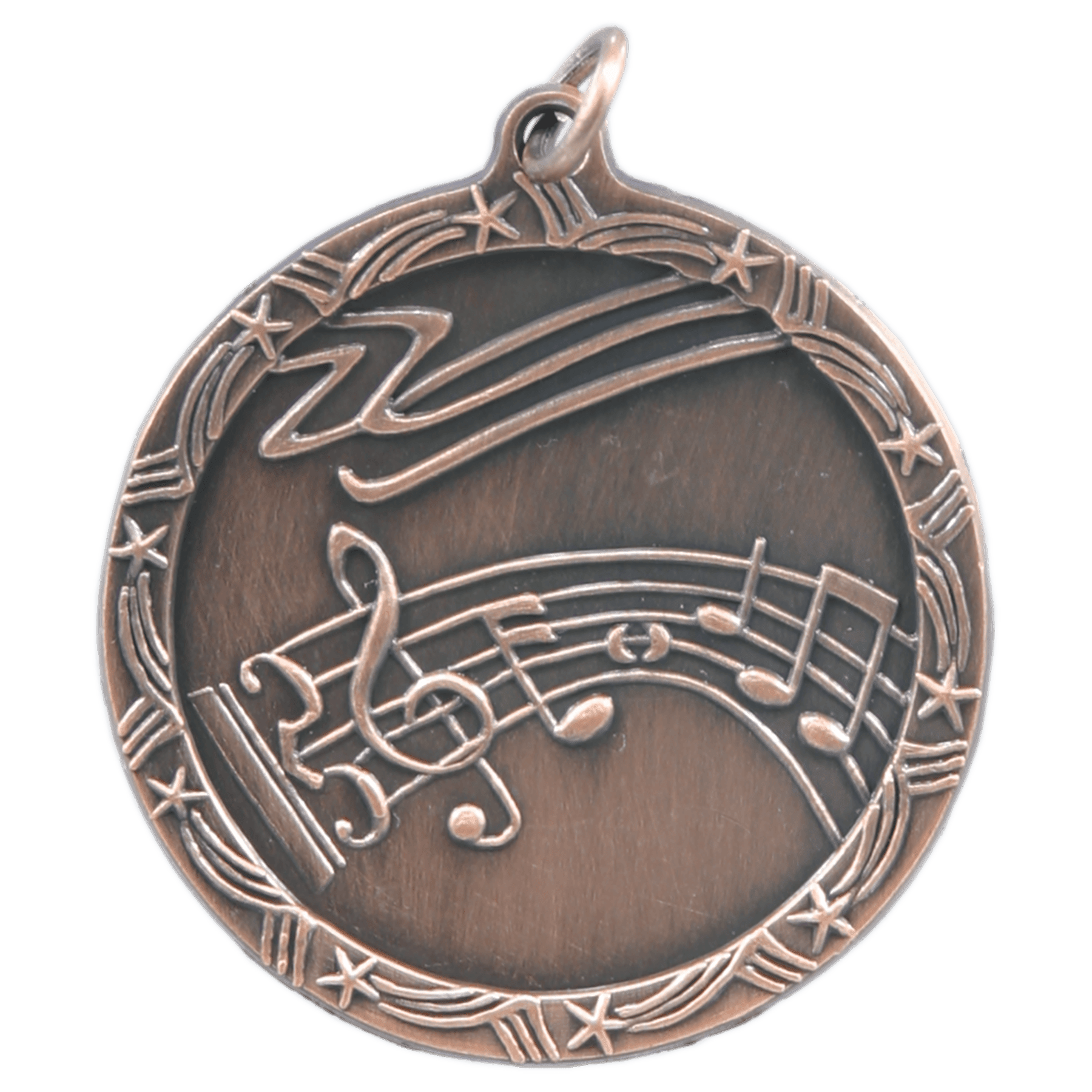 1 3/4" Music Shooting Star Medal - Image 3