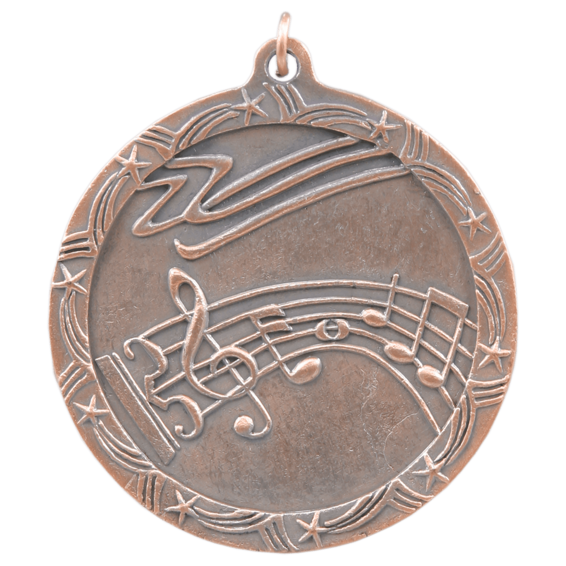 2 1/2" Music Shooting Star Medal - Image 3