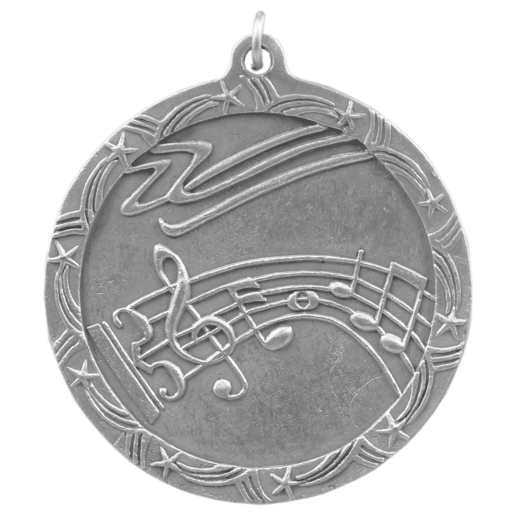 2 1/2" Music Shooting Star Medal - Image 2