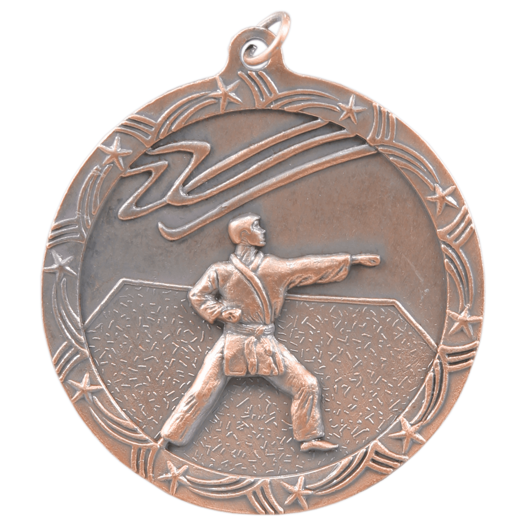 2 1/2" Martial Arts Shooting Star Medal - Image 3